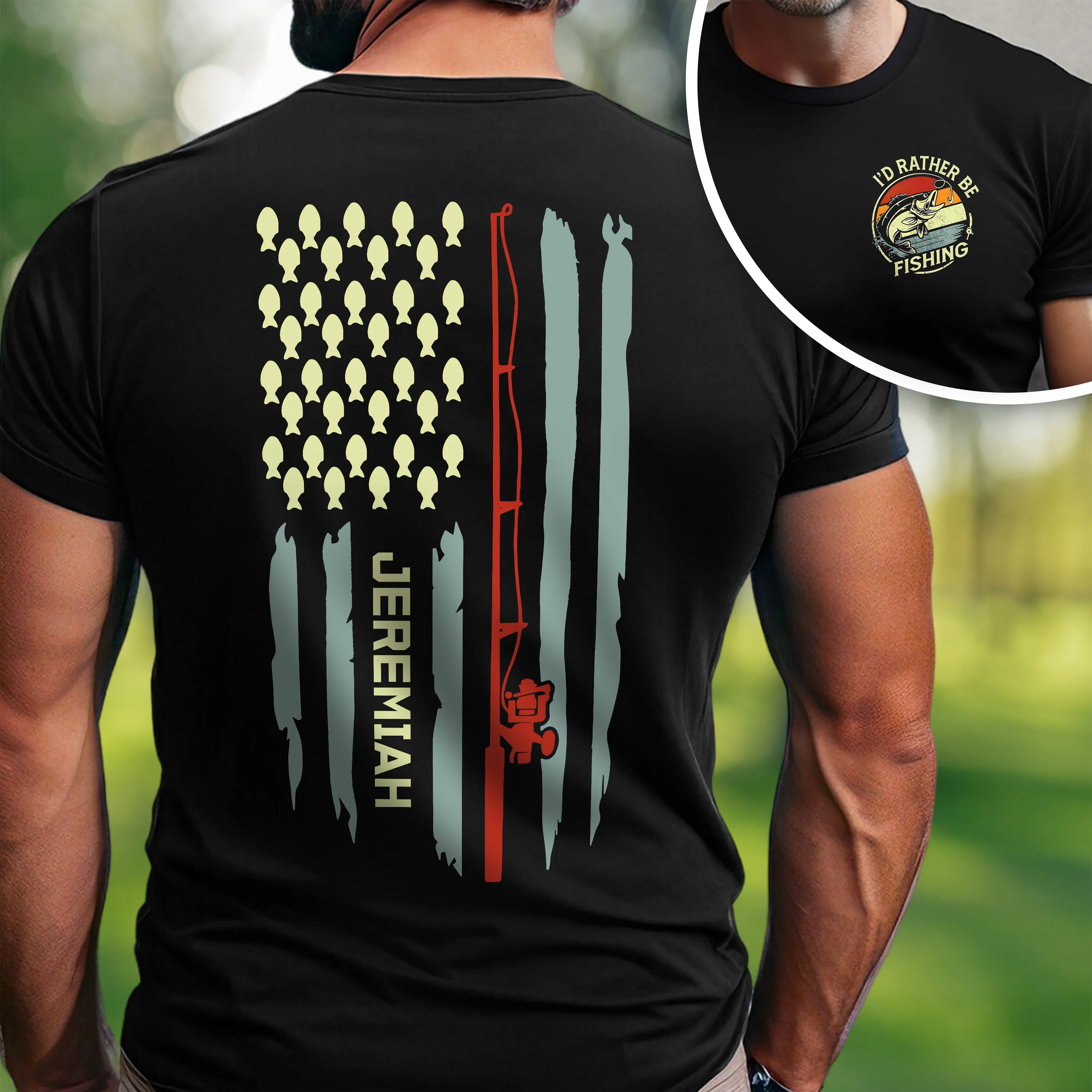 Personalized Fishing Back & Front Shirt, Birthday Fathers Day Gift For Dad, Men, Husband, Him HO82 900904 - Image 6