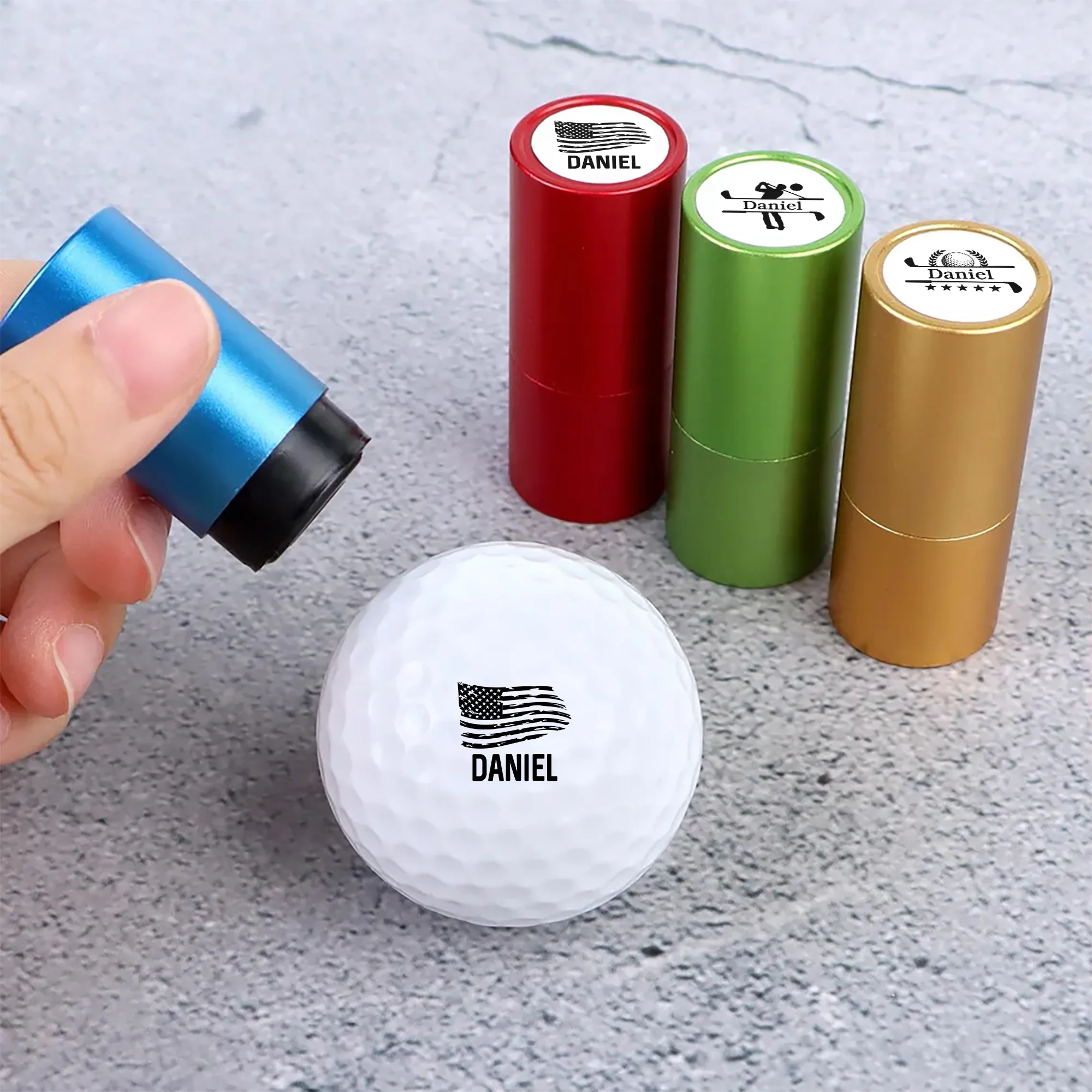 Personalized Golf Ball Stamp Box, Personalized Golf Stamps, Gift for Golfer, Groomsmen Golf Gifts HO82 900830 - Image 3