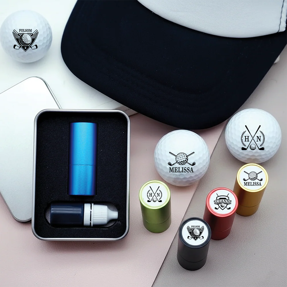 Personalized Golf Ball Stamp with Gift Box – Personalized Golf Ball Markers Gift for Dad, Golf Lover Gifts, Golf Accessories for Men, Father HO82 900604 - Image 3