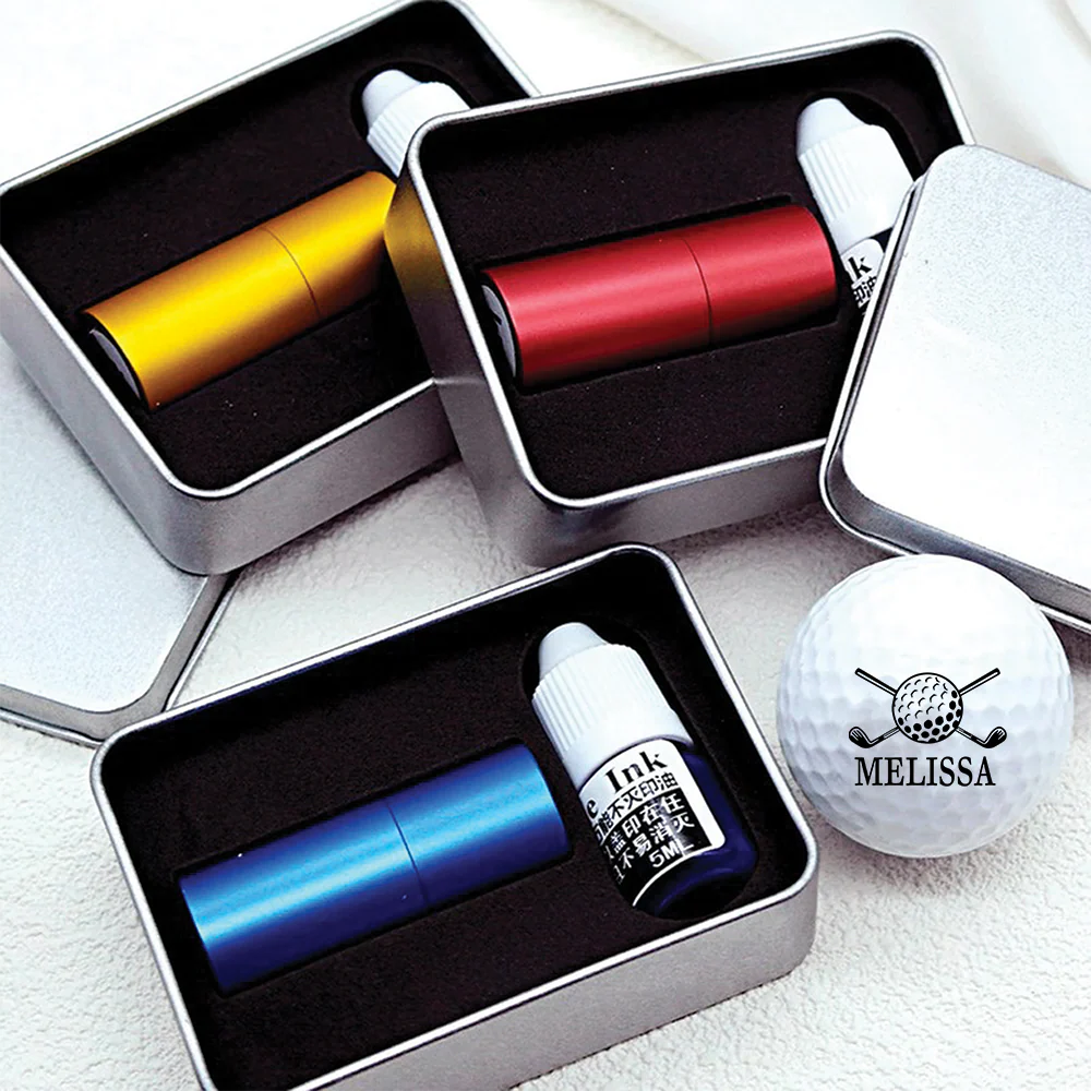 Personalized Golf Ball Stamp with Gift Box – Personalized Golf Ball Markers Gift for Dad, Golf Lover Gifts, Golf Accessories for Men, Father HO82 900604 - Image 4