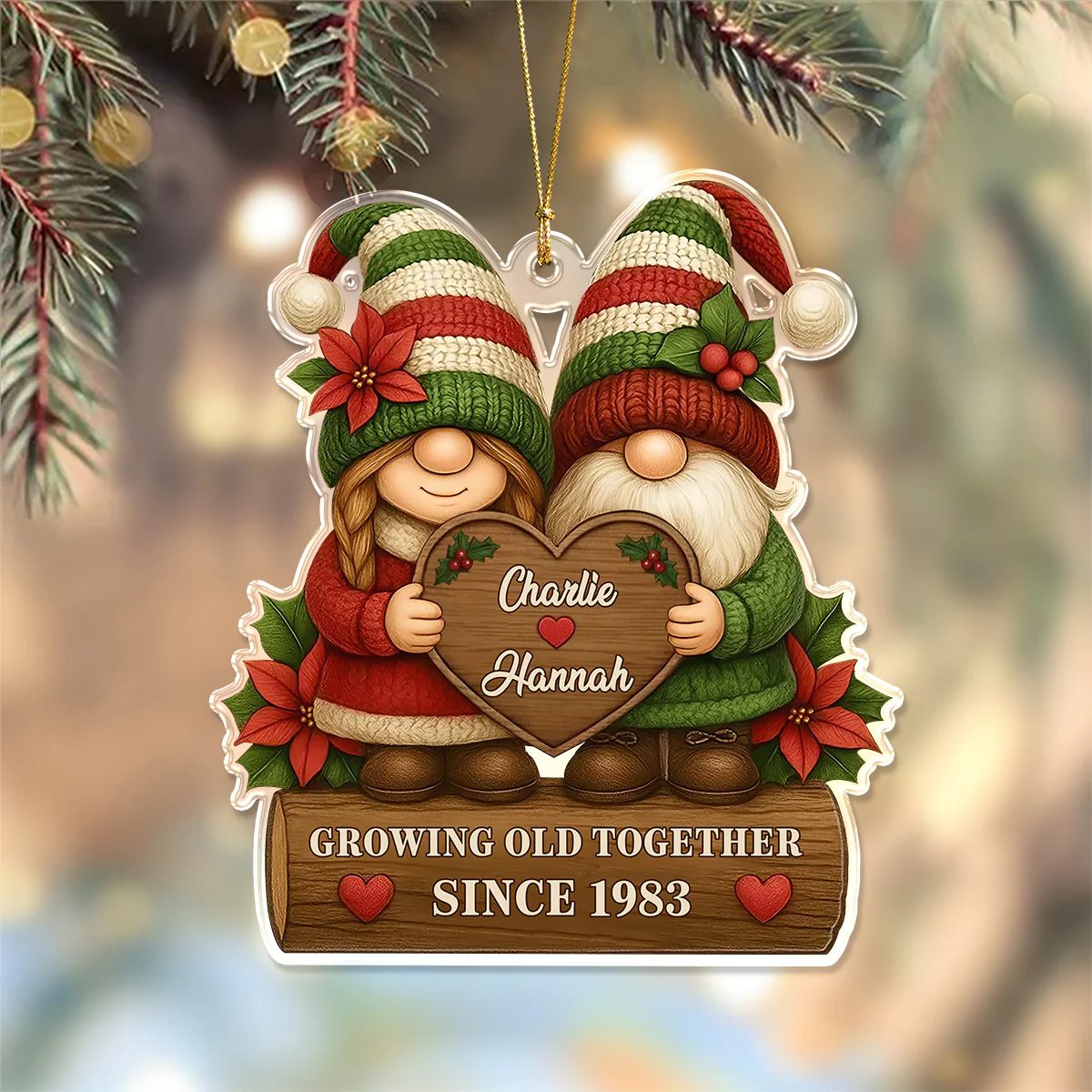 Personalized Growing Old Together Couple Acrylic Ornament HO82 900700 - Image 6
