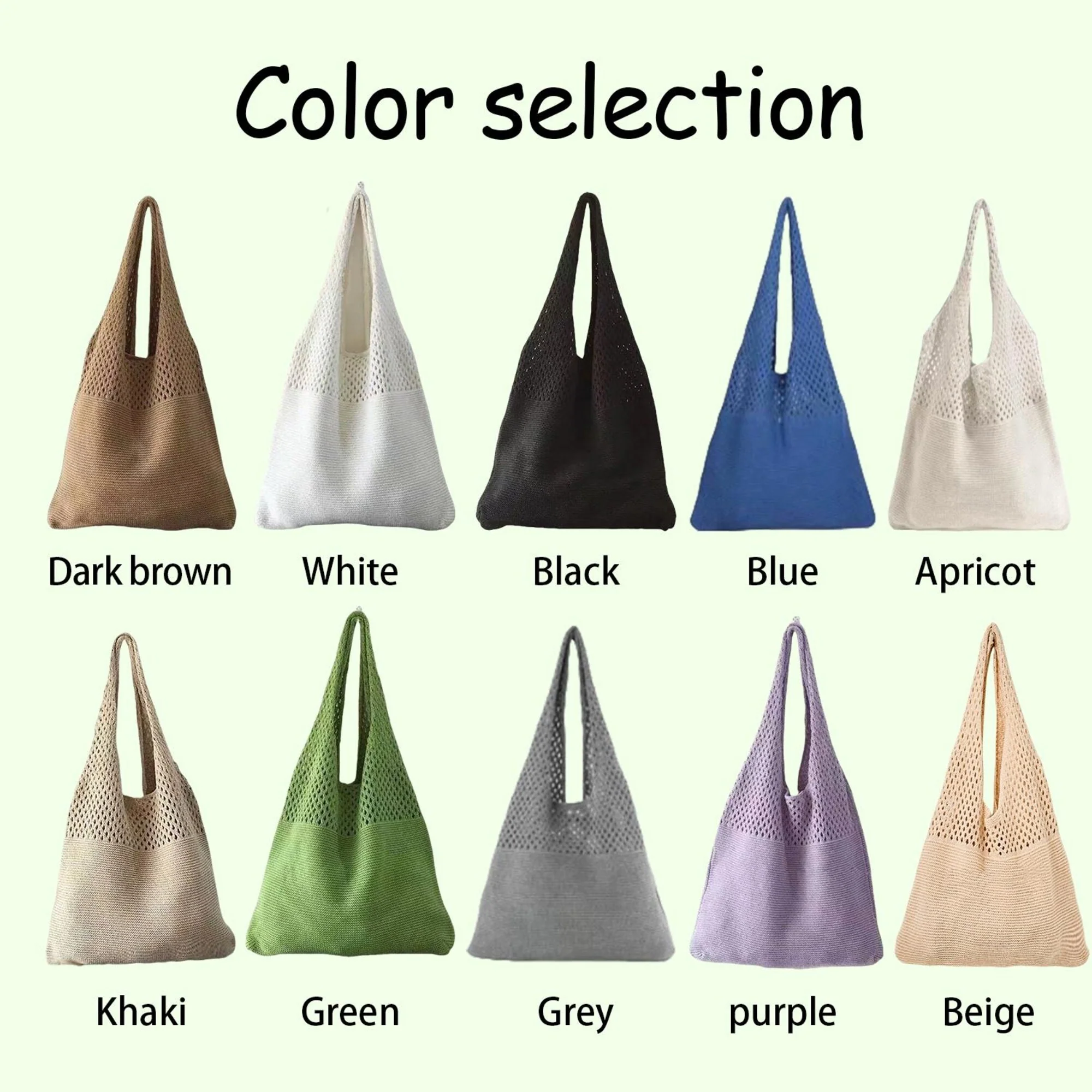 Personalized Knitted Beach Bag With Embroidered Name - Summer Gift For Women, Mother's Day, Wife, Girlfriend HO82 902008 - Image 6