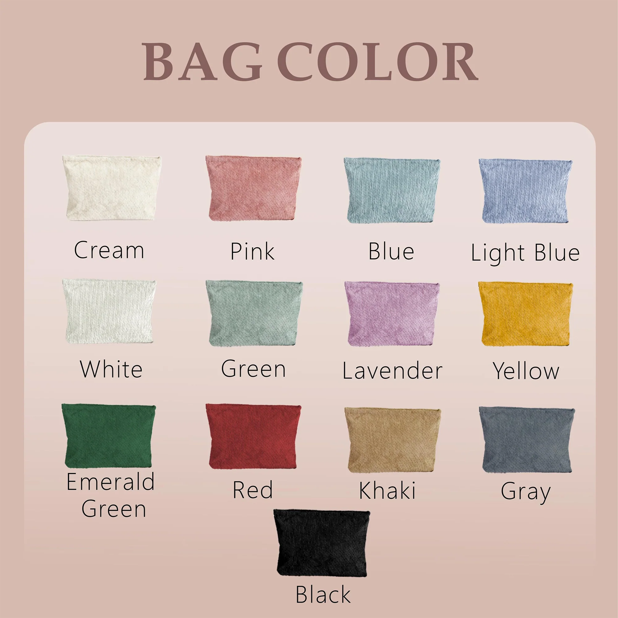 Personalized Name Chenille Travel Makeup Bag - Gift For Mom, Girlfriend, Women, Summer Gift HO82 902066 - Image 2