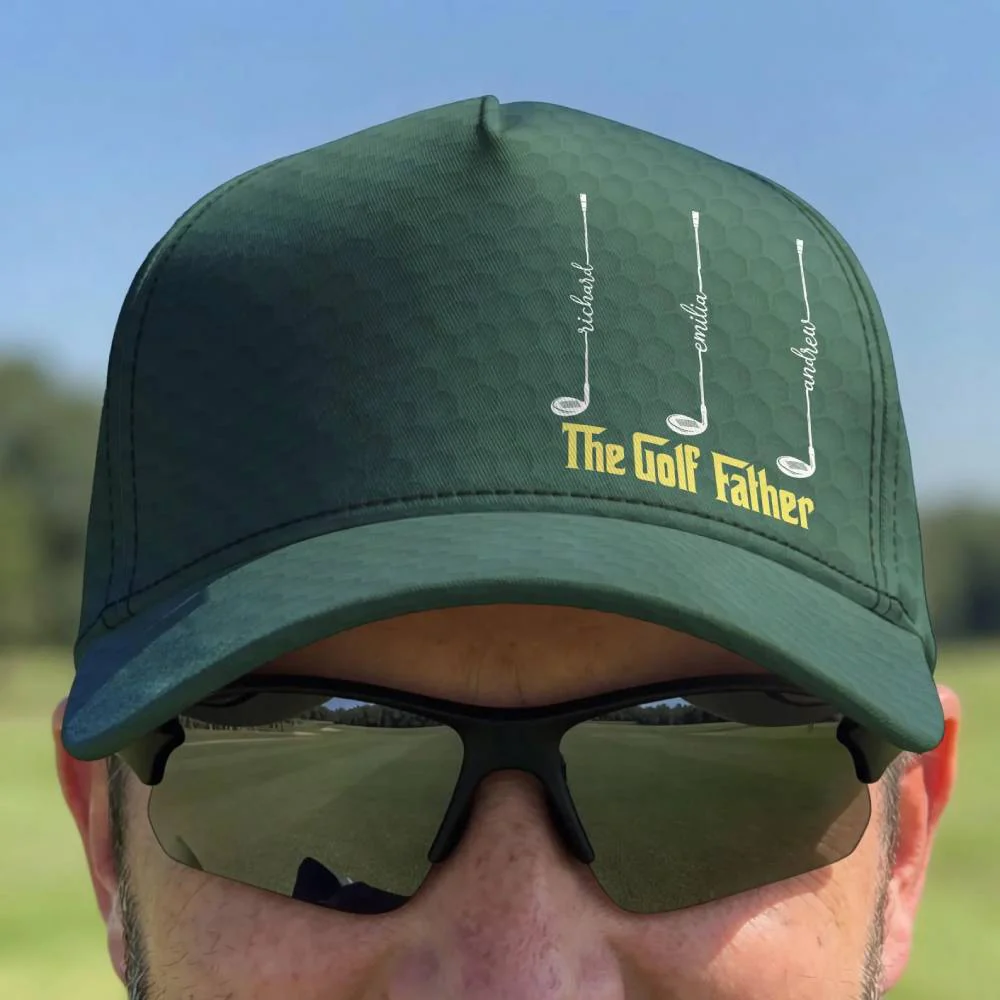 Personalized The Golf Father Classic Cap - Grandpa Fathers Day Gift, Papa Name Golfing Gear, Husband Anniversary Keepsake HO82 902354 - Image 2