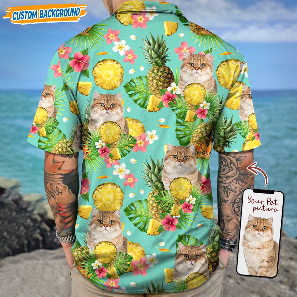 Upload Dog Cat Photo With Funny Accessories Hawaiian Shirt T368 889446 - Image 4
