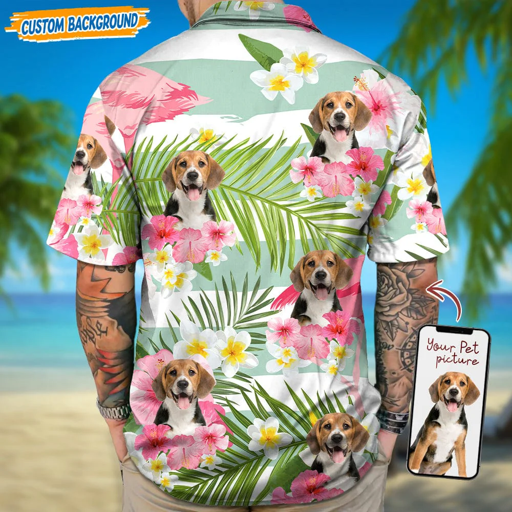Personalized Upload Dog Cat Photo Summer Vibes Hawaiian Shirt T368 889452 - Image 3