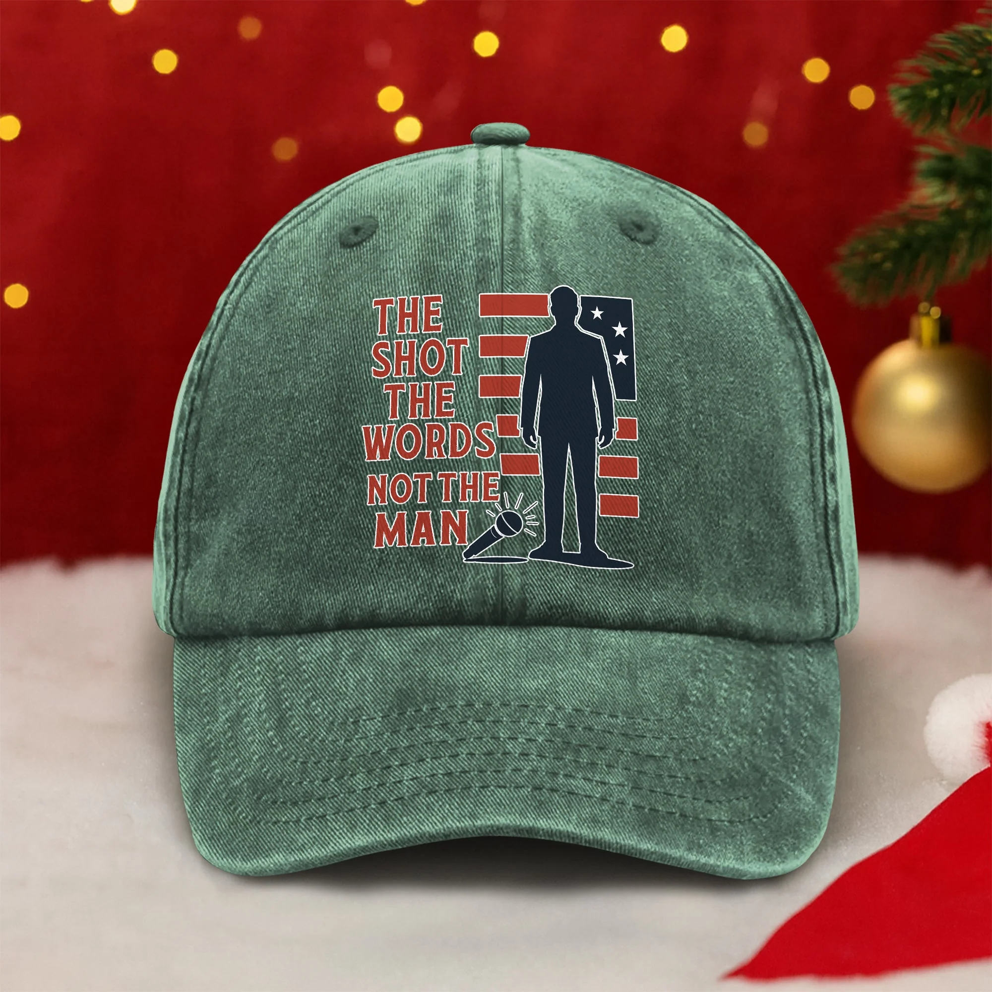 Pray For Charlie Kirk Liberty And Human Rights Washed Denim Baseball Cap HO82 65750 - Image 3