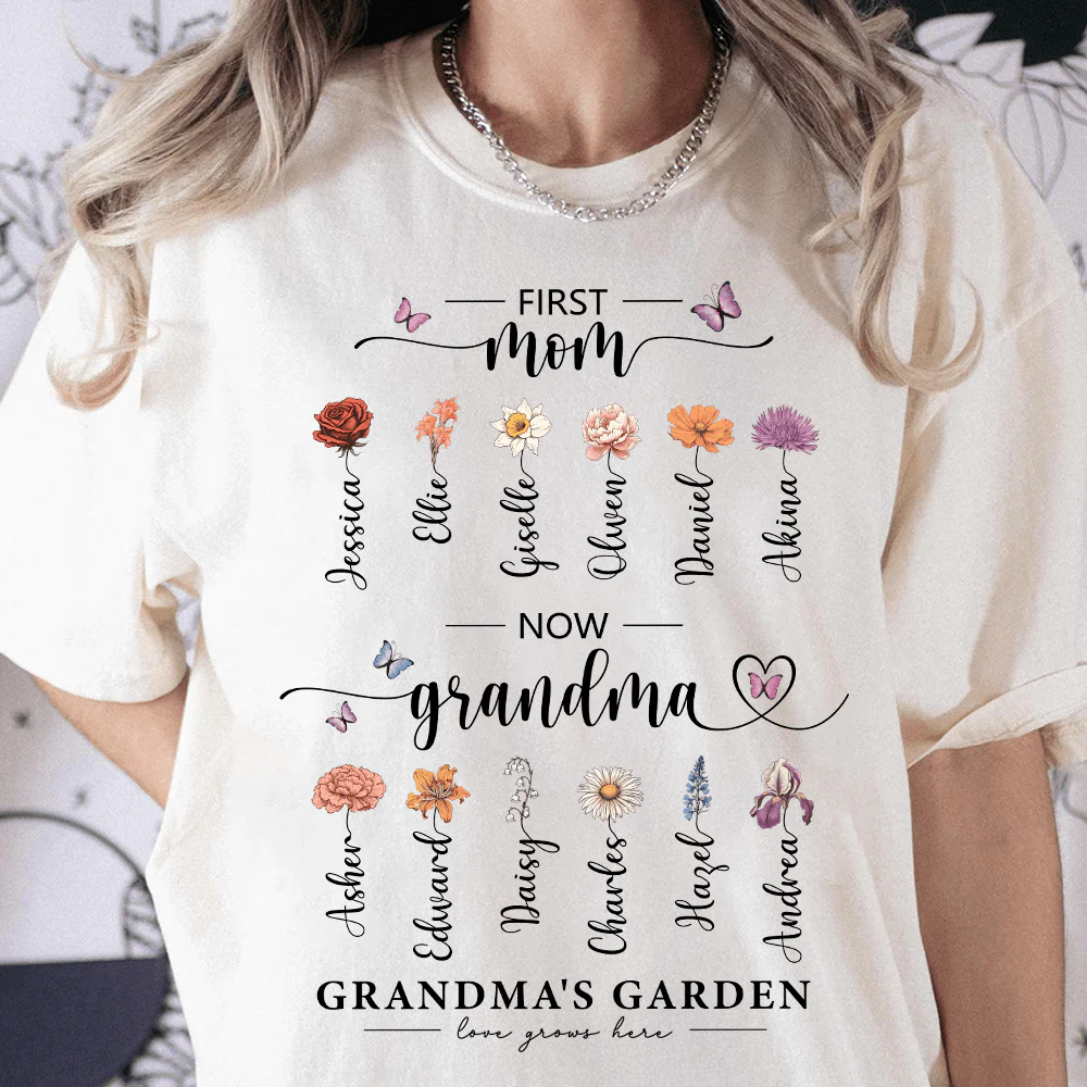 Grandma's Garden Mother's Day Shirt Personalized Gift T286 890310