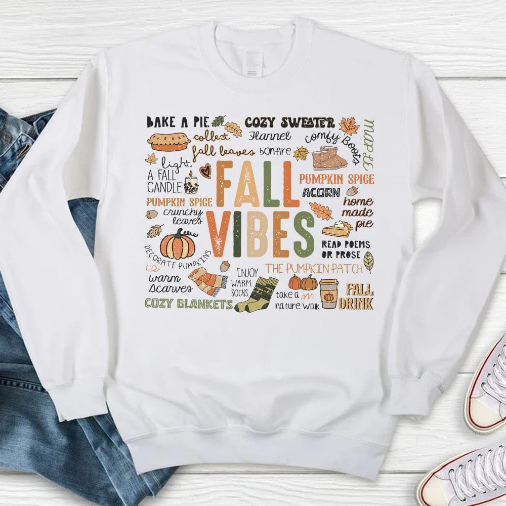 Retro Fall Vibes Autumn Gift Thanksgiving Gift Bright Shirt HO82 893186 - Image 8