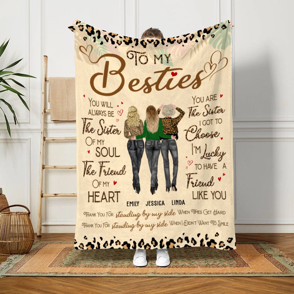 Thank You For Standing By My Side Friendship Besties Blanket Personalized Gift DA199 890114 - Image 2