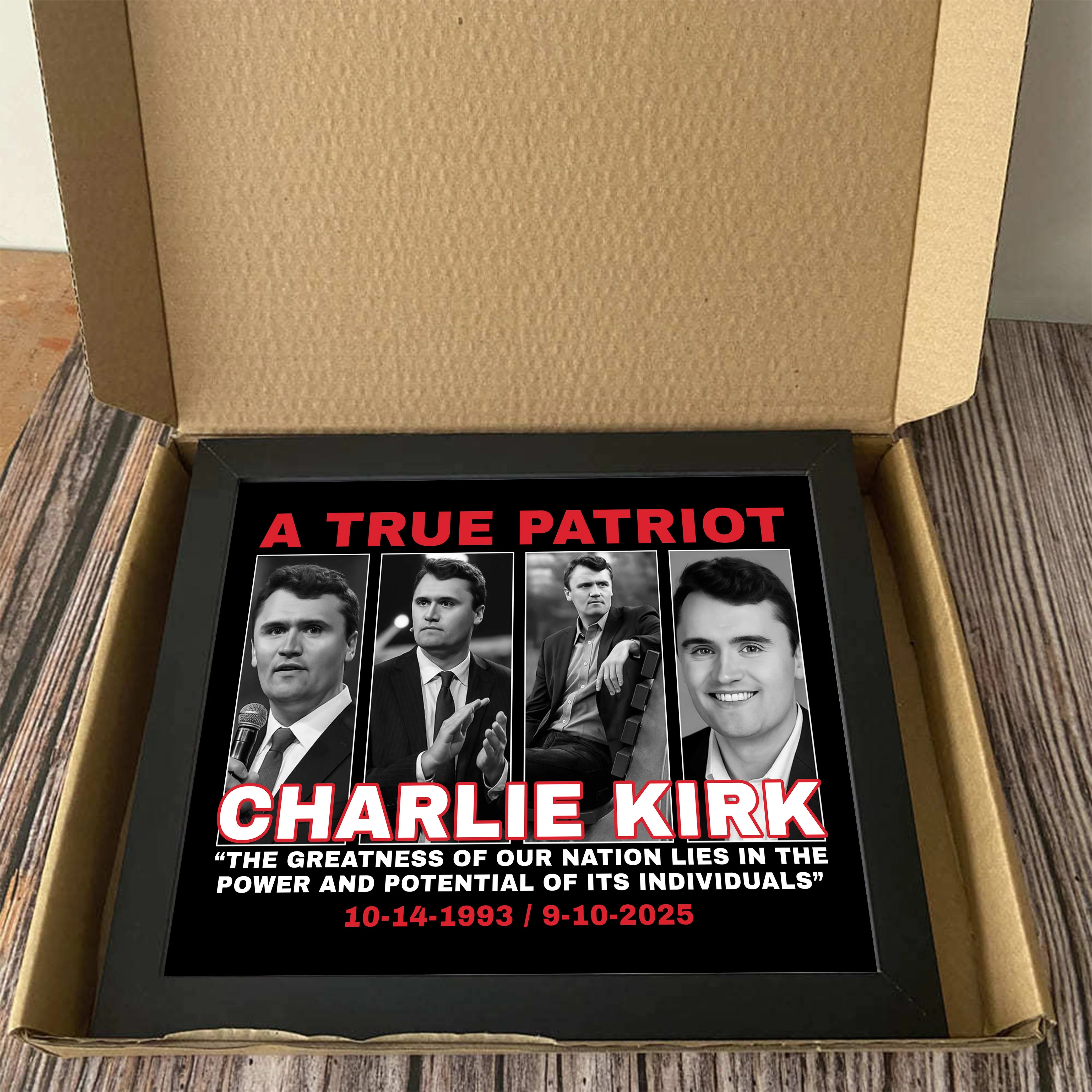 The Greatness Of Our Nation - A True Patriot Charlie Kirk Picture Frame HO82 65800 - Image 6
