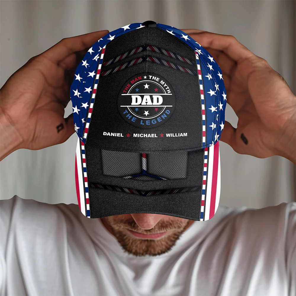 The Man The Myth The Legend Classic Cap Personalized Gift For Dad, Father's Day HO82 894122 - Image 4