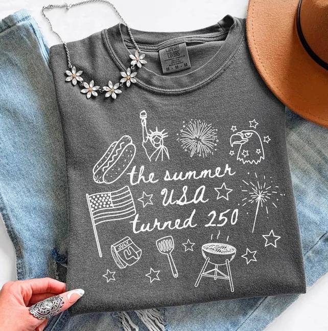 The Summer USA Turned 250 Patriotic Comfort Shirt HO82 902674 - Image 2