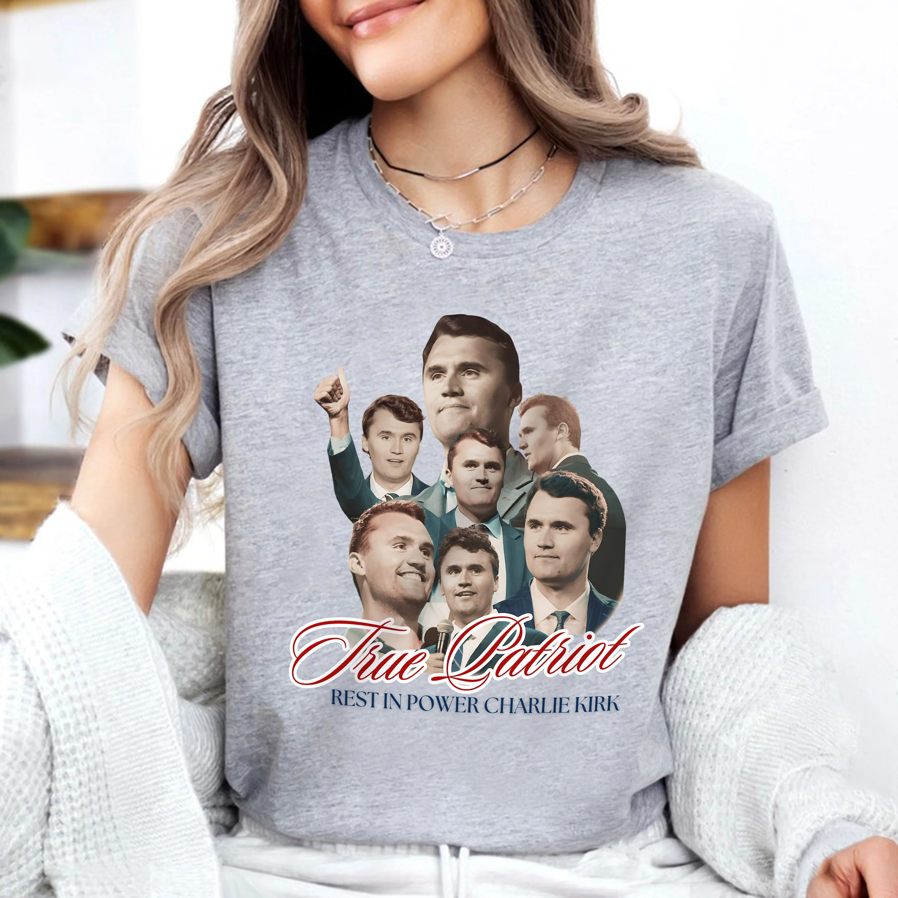 True Patriot Rest In Power Charlie Kirk Bright Shirt HO82 65808 - Image 3