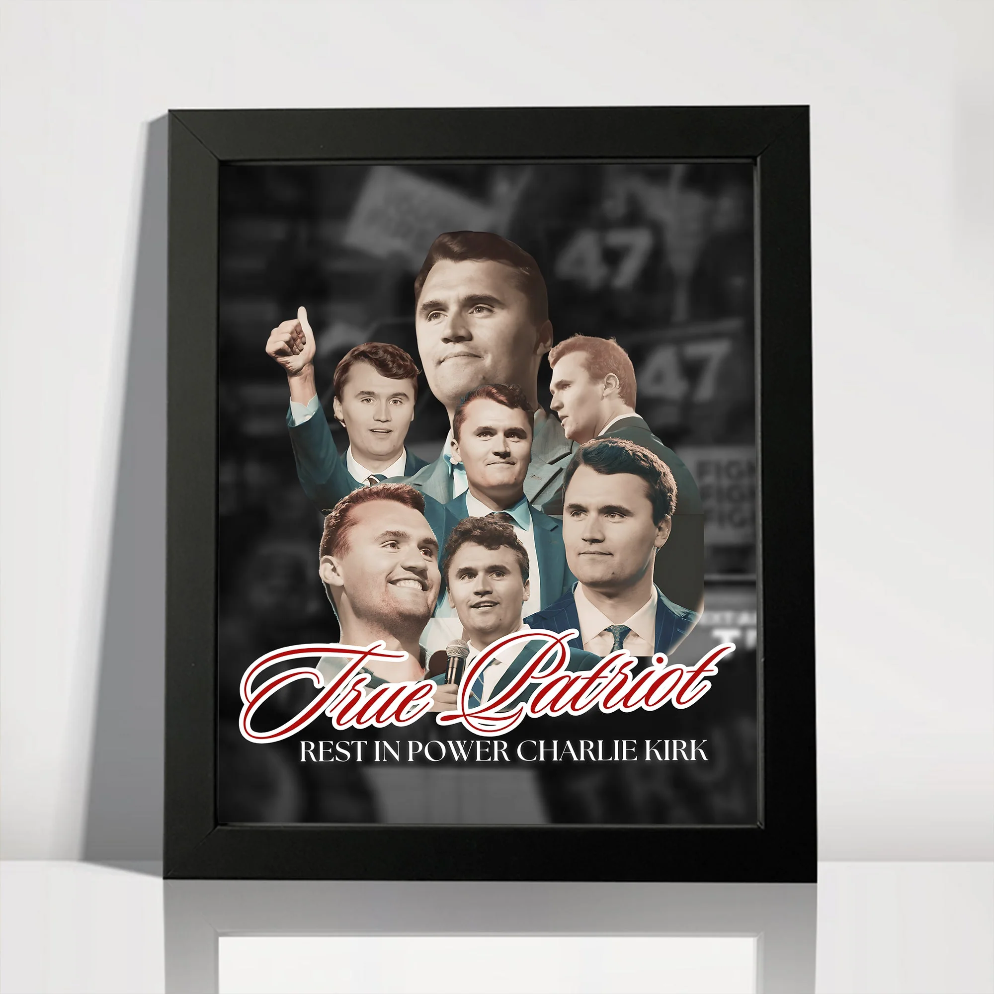 True Patriot Rest In Power Charlie Kirk Picture Frame HO82 65816 - Image 5