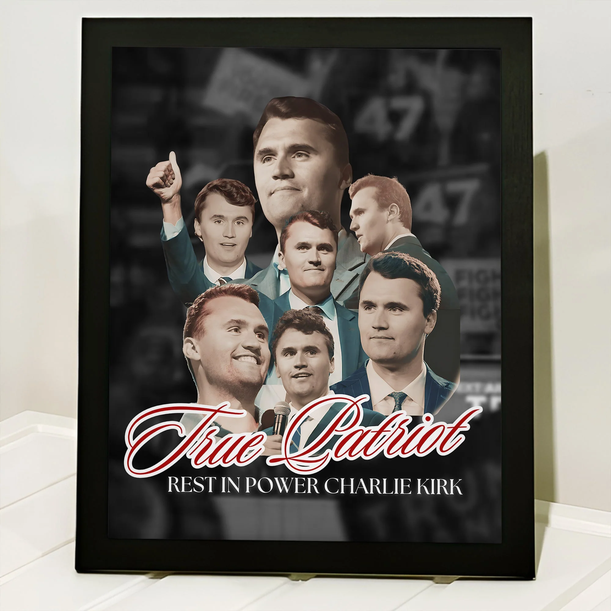 True Patriot Rest In Power Charlie Kirk Picture Frame HO82 65816 - Image 6