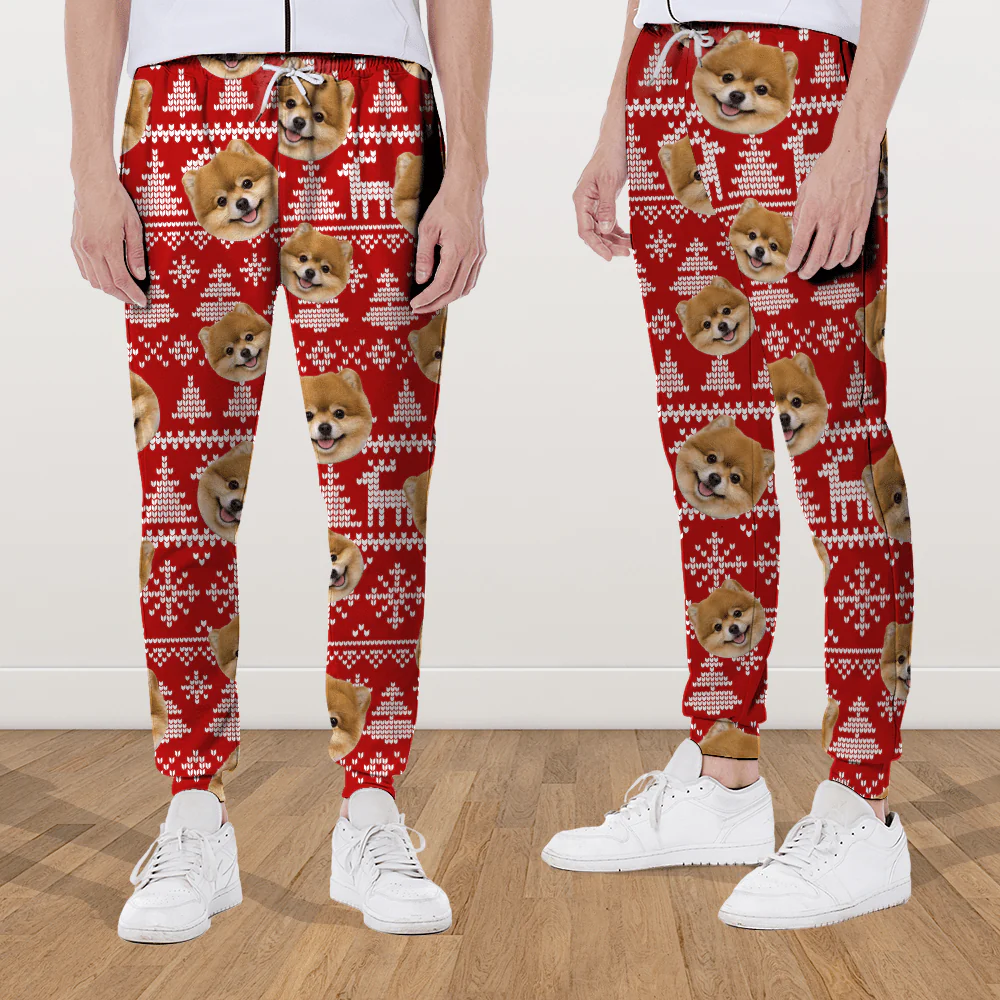 Upload Photo Christmas Matching For Dog Lovers Sweatpants N304 889862 - Image 5