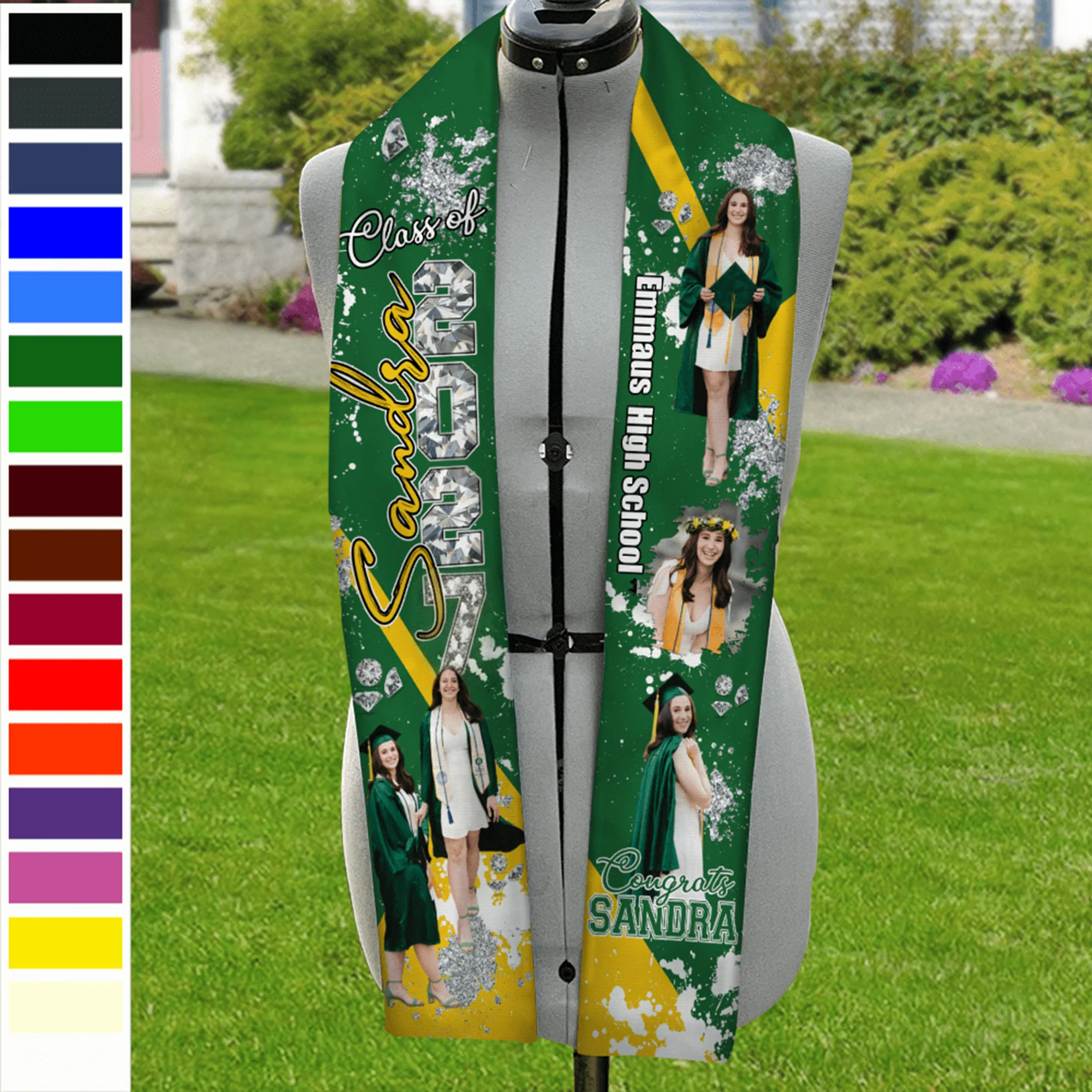 Upload Photo Class Of 2026 Congratulations Graduation Gift Stoles N369 890186 - Image 7