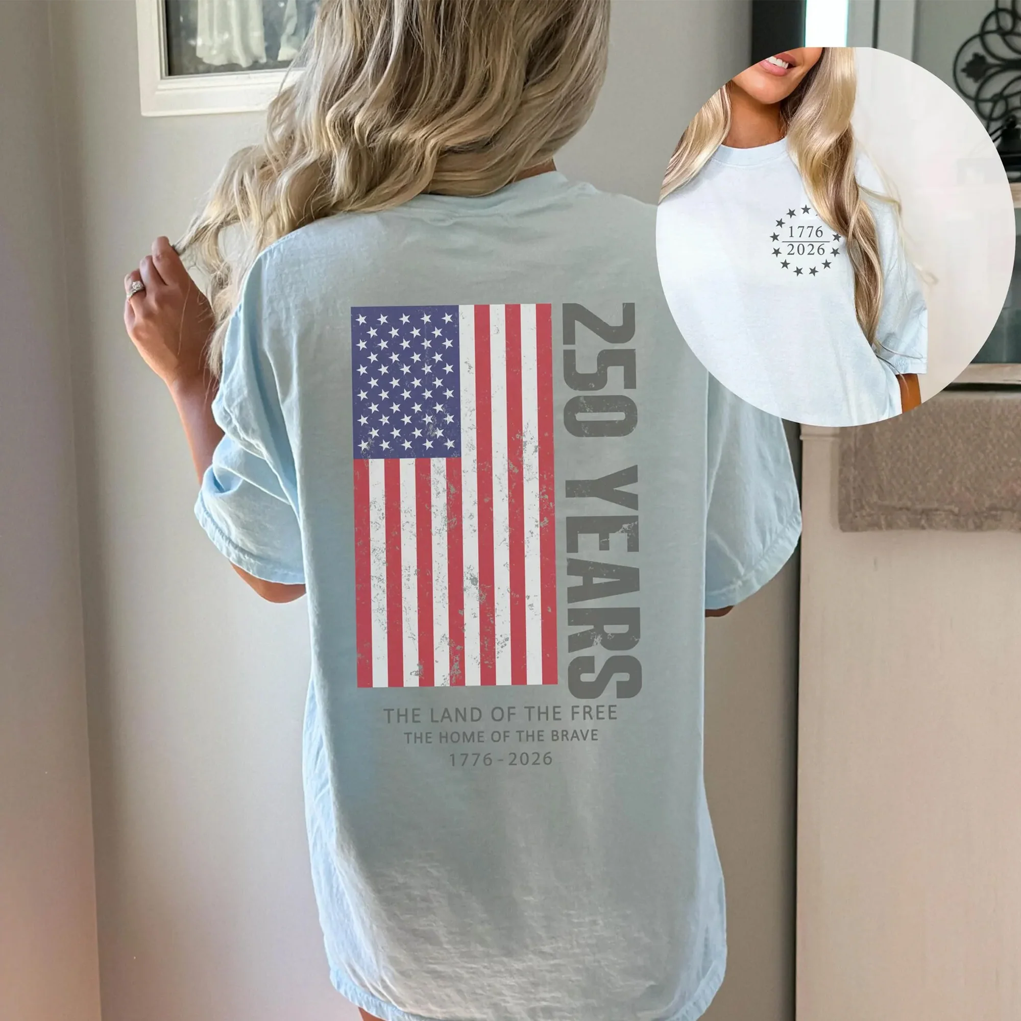 Vintage Style America 250th Anniversary Shirt - 1776-2026 - 4th of July Comfort Shirt HO82 902756 - Image 3