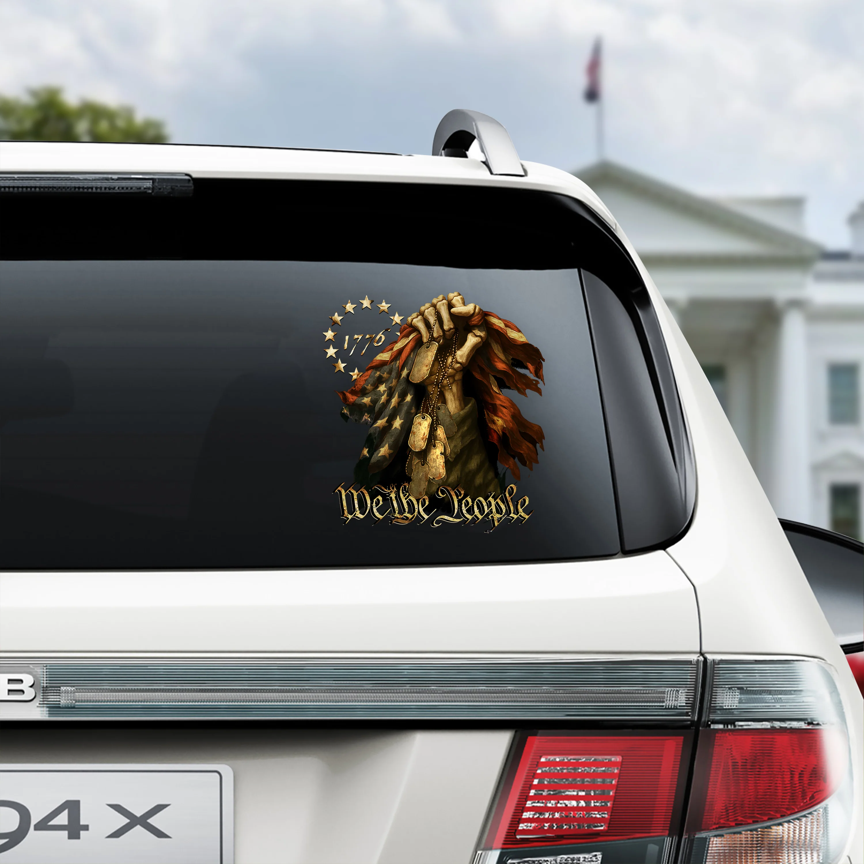 We The People - Bone Hand Decal Sticker HO82 900448 - Image 4