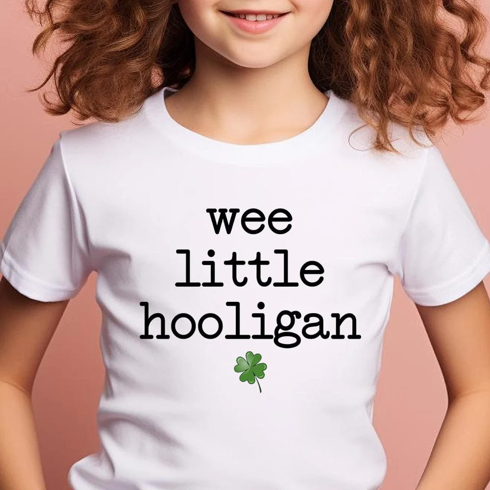 Wee Little Hooligan St Patrick's Day Kid Size Shirt HO82 893408 - Image 7