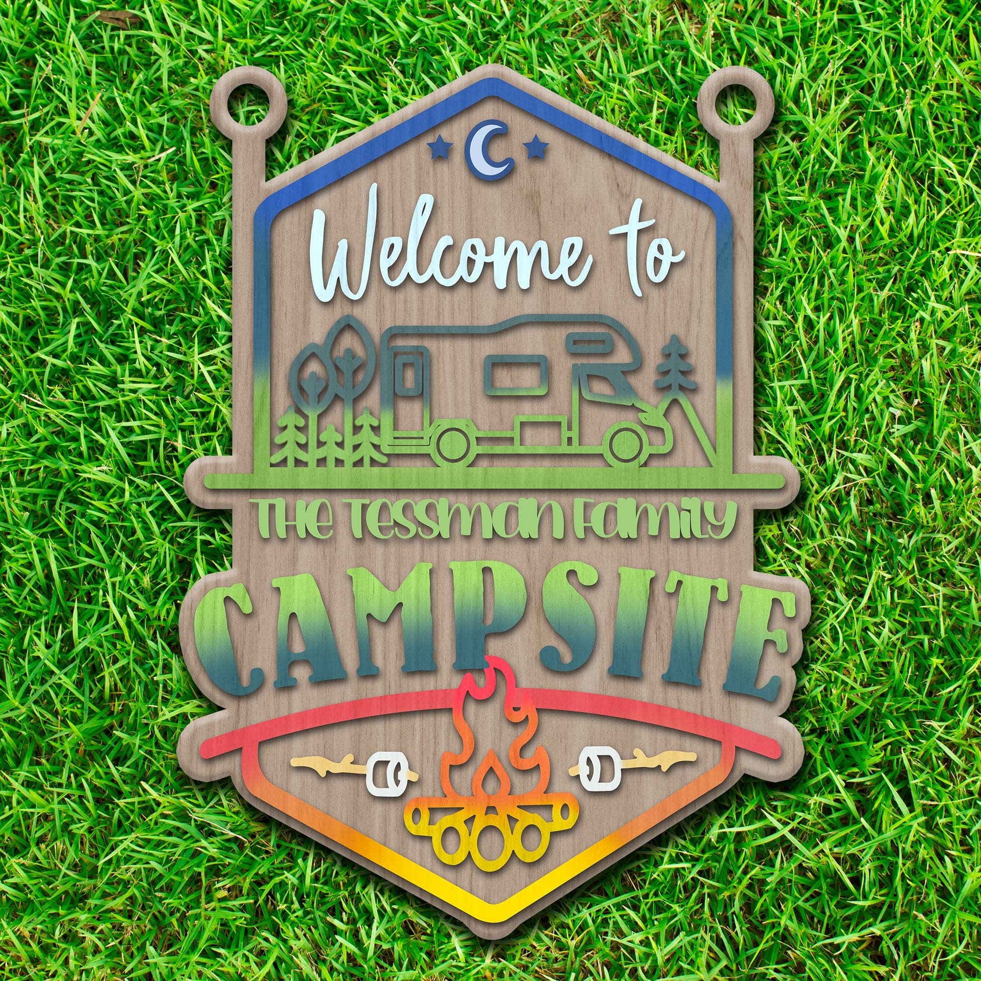 Welcome To Our Family Campsite Sign Personalized Gift T368 890188 - Image 4