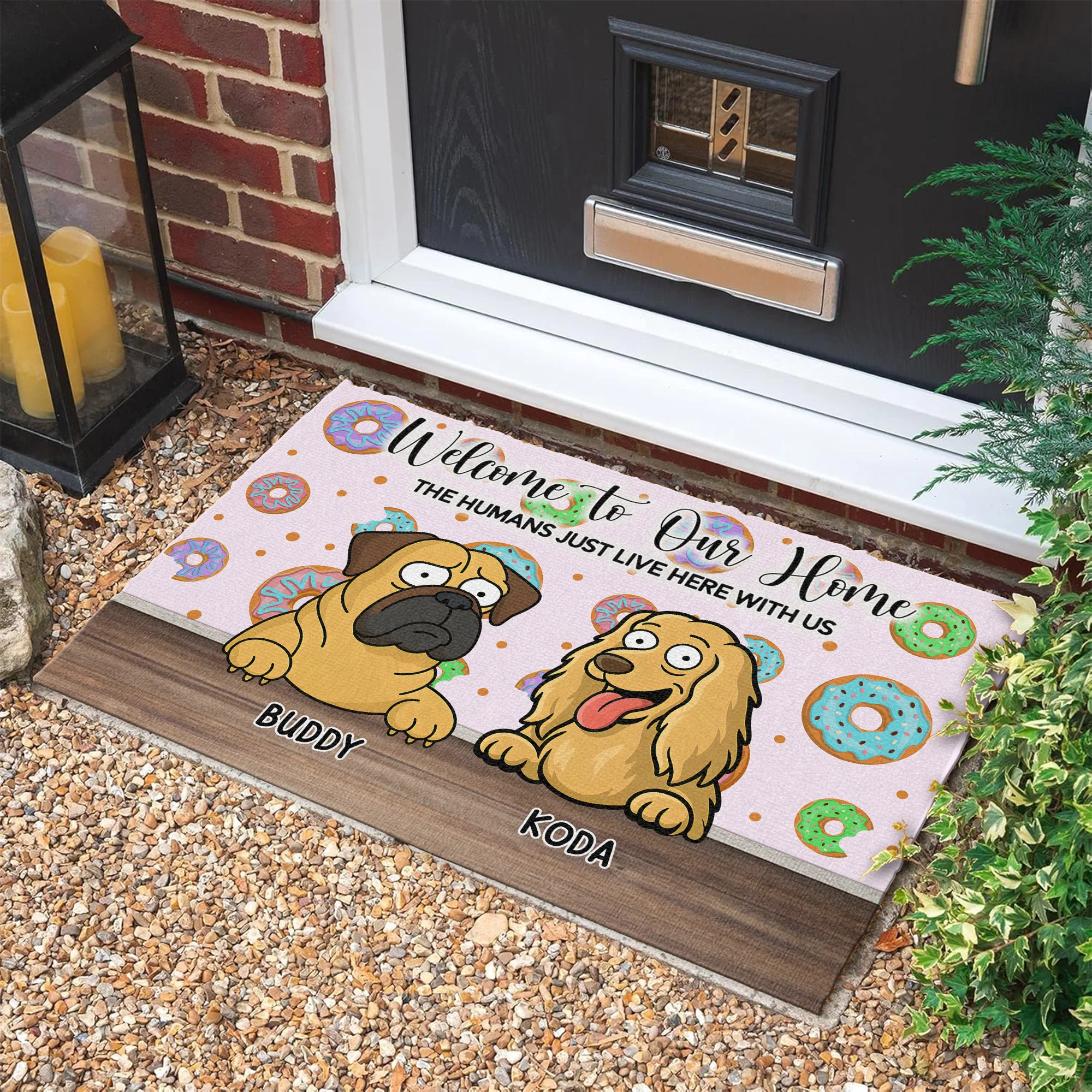 Welcome To Our Home Doormats Personalized Gift For Dog Lovers HO82 893686 - Image 2