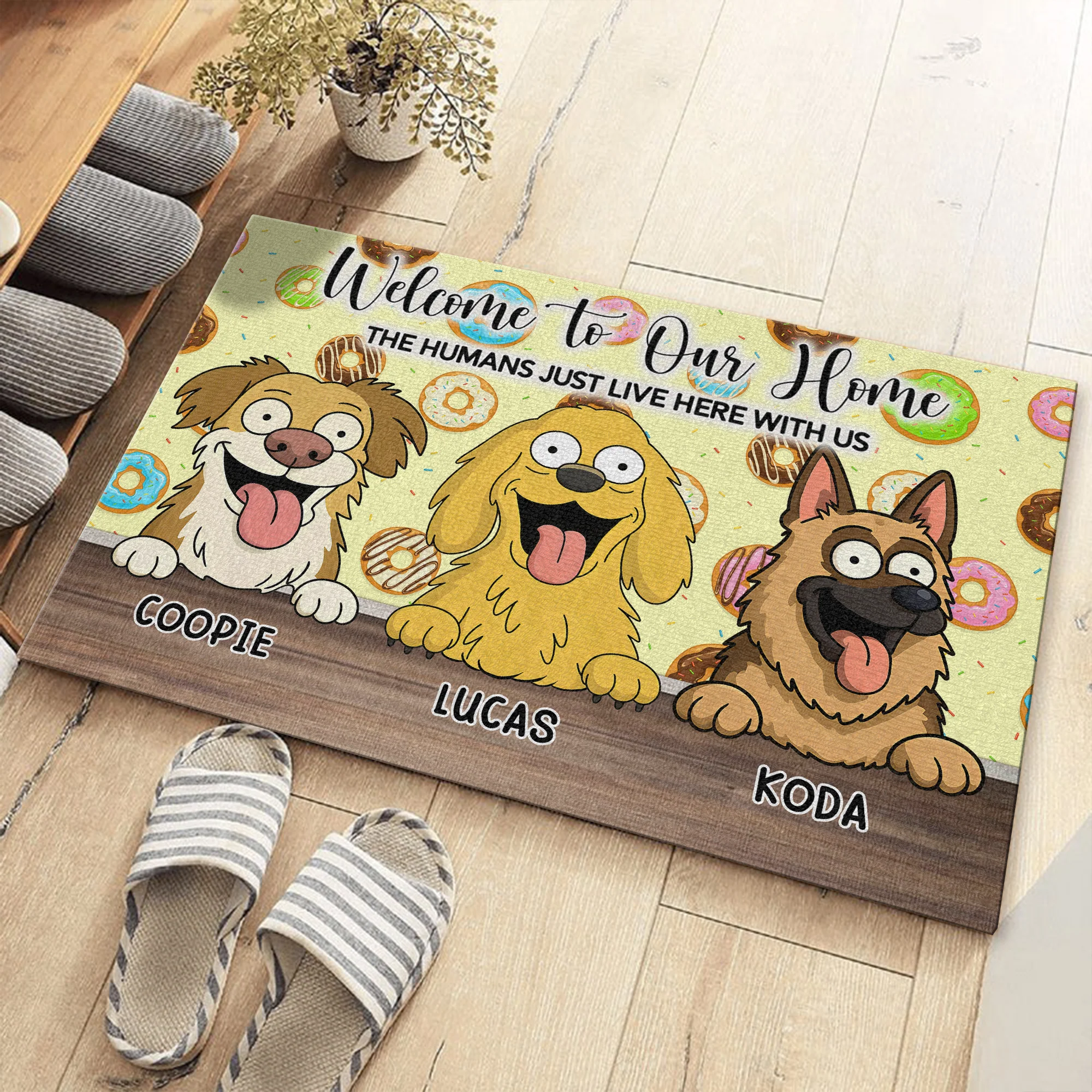 Welcome To Our Home Doormats Personalized Gift For Dog Lovers HO82 893686 - Image 4
