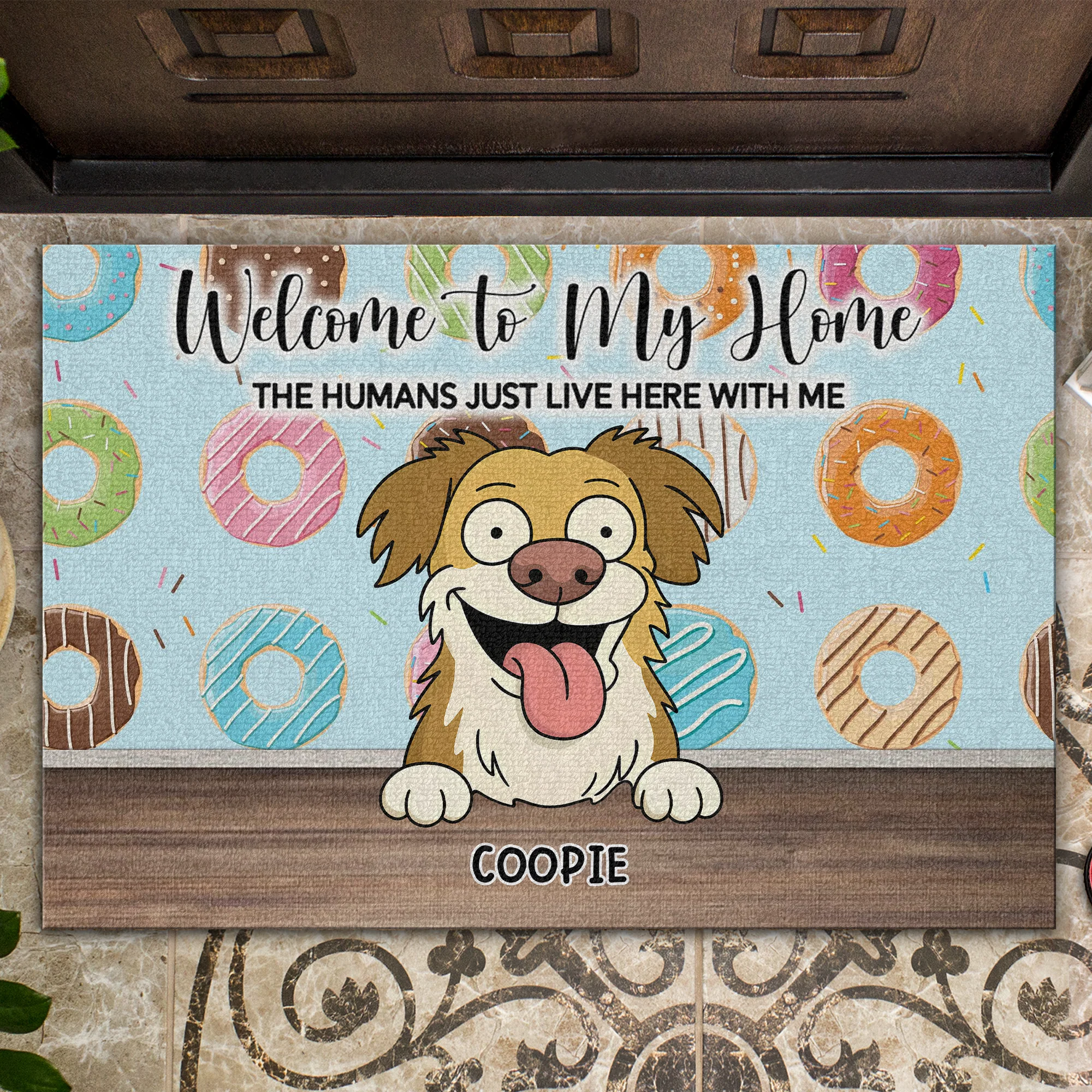 Welcome To Our Home Doormats Personalized Gift For Dog Lovers HO82 893686 - Image 5