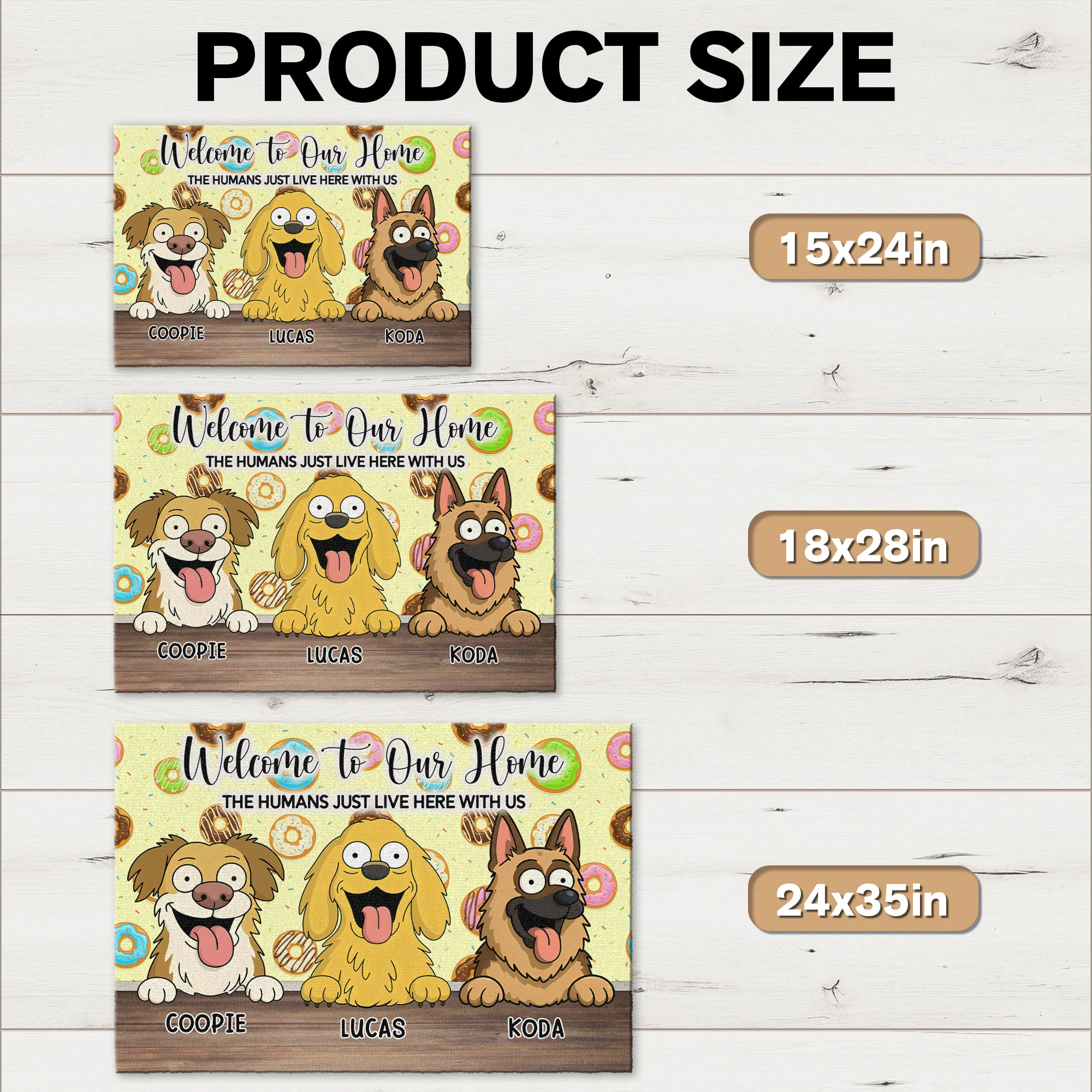 Welcome To Our Home Doormats Personalized Gift For Dog Lovers HO82 893686 - Image 7
