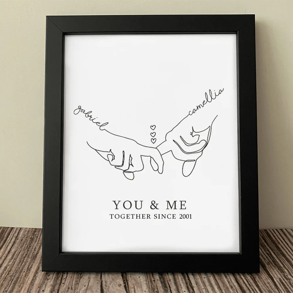 You And Me Together Since Couple Picture Frame Personalized Gift DA199 890072 - Image 3