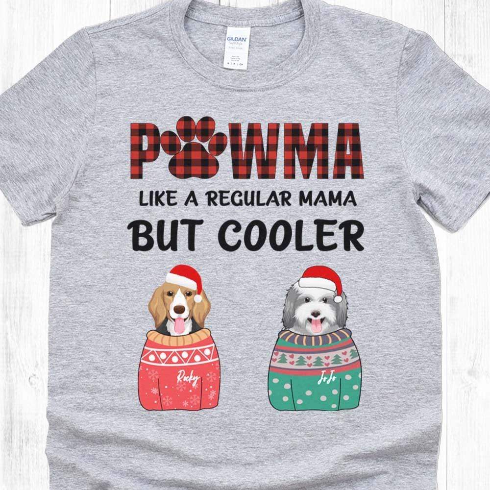 Pawma Cooler Dog Mom Christmas Sweatshirt Shirt - Image 2