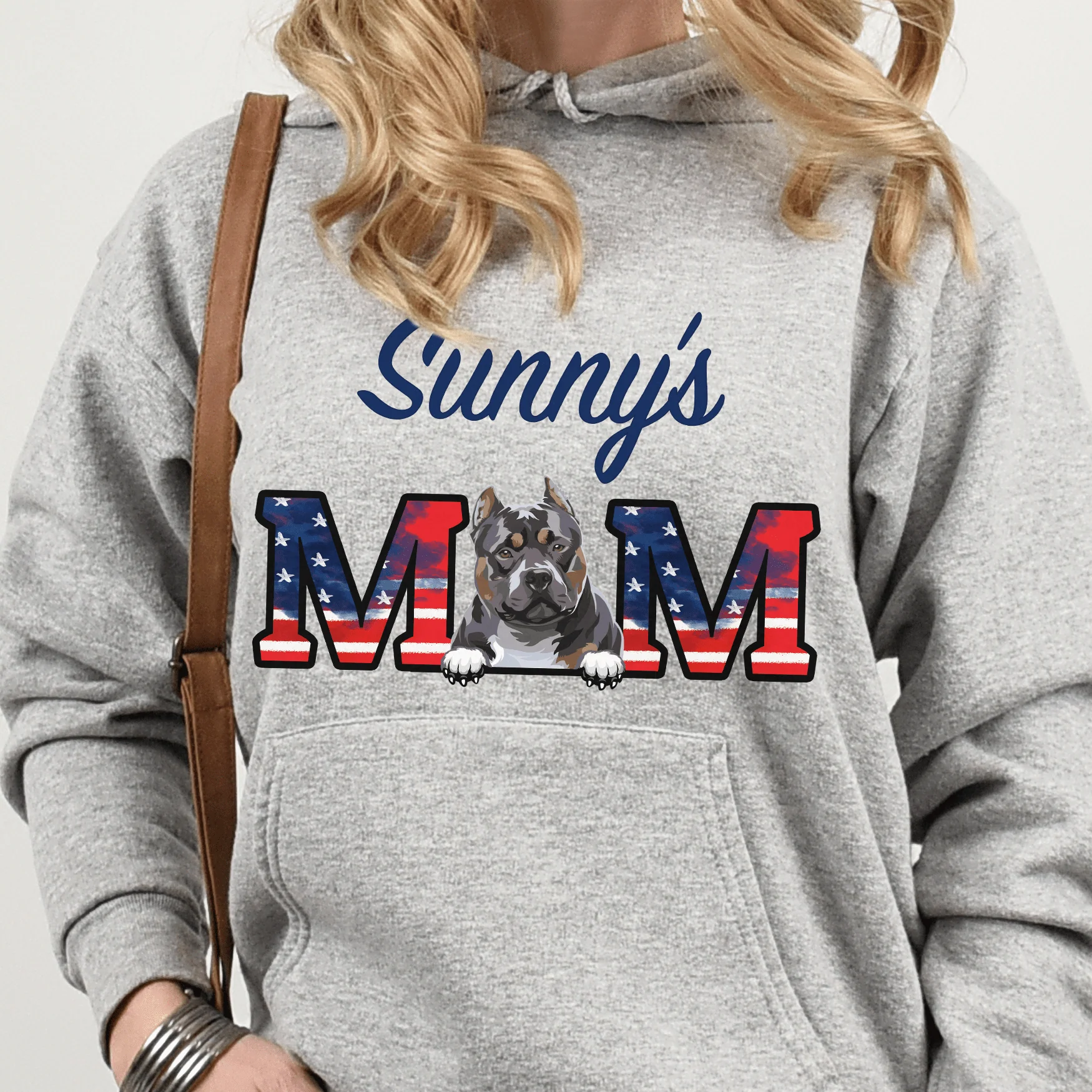 American Dog Mom Dog Dad Shirt - Image 3