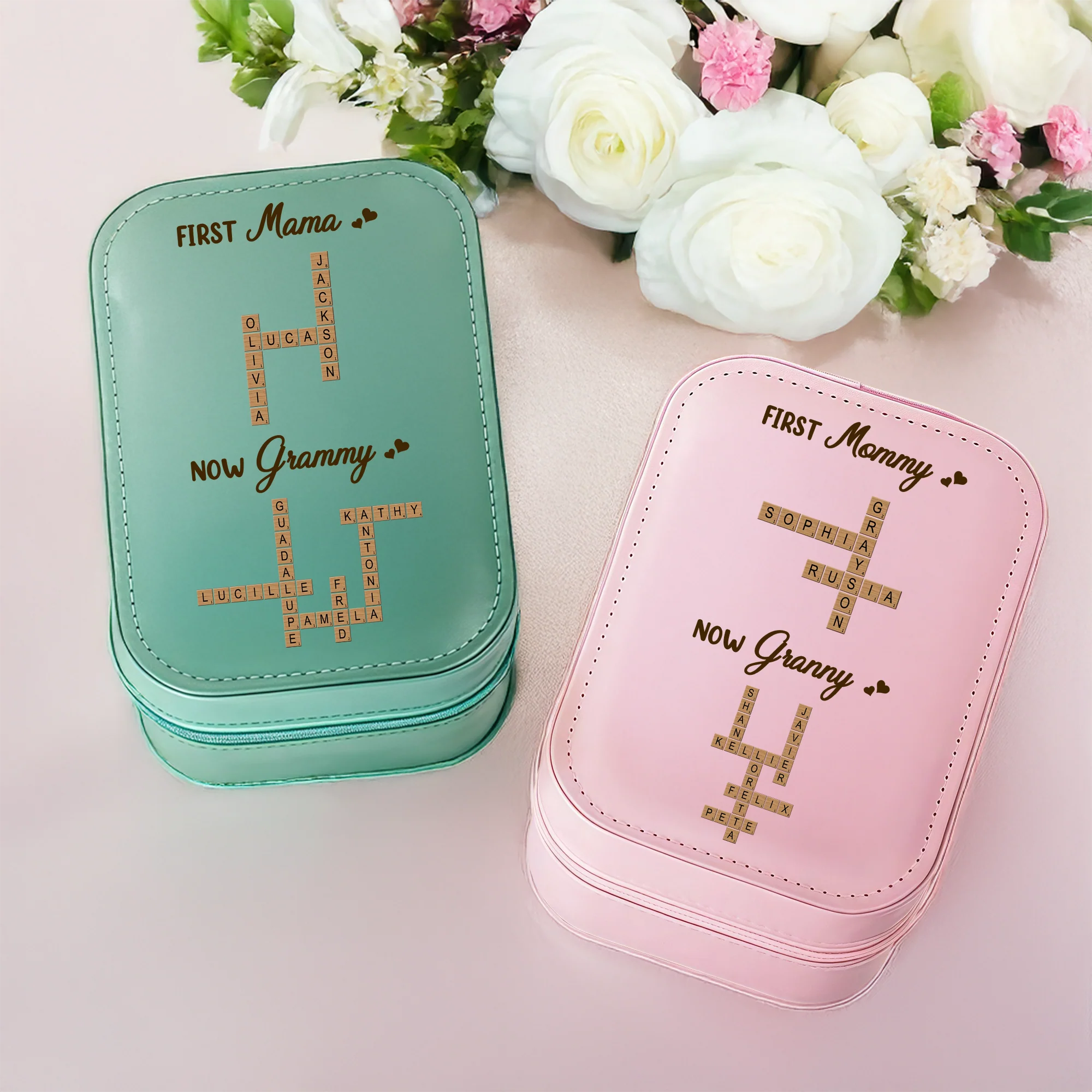 Personalized Being Your Mother Was A Gift Makeup box with LED LM32 893319 - Image 3
