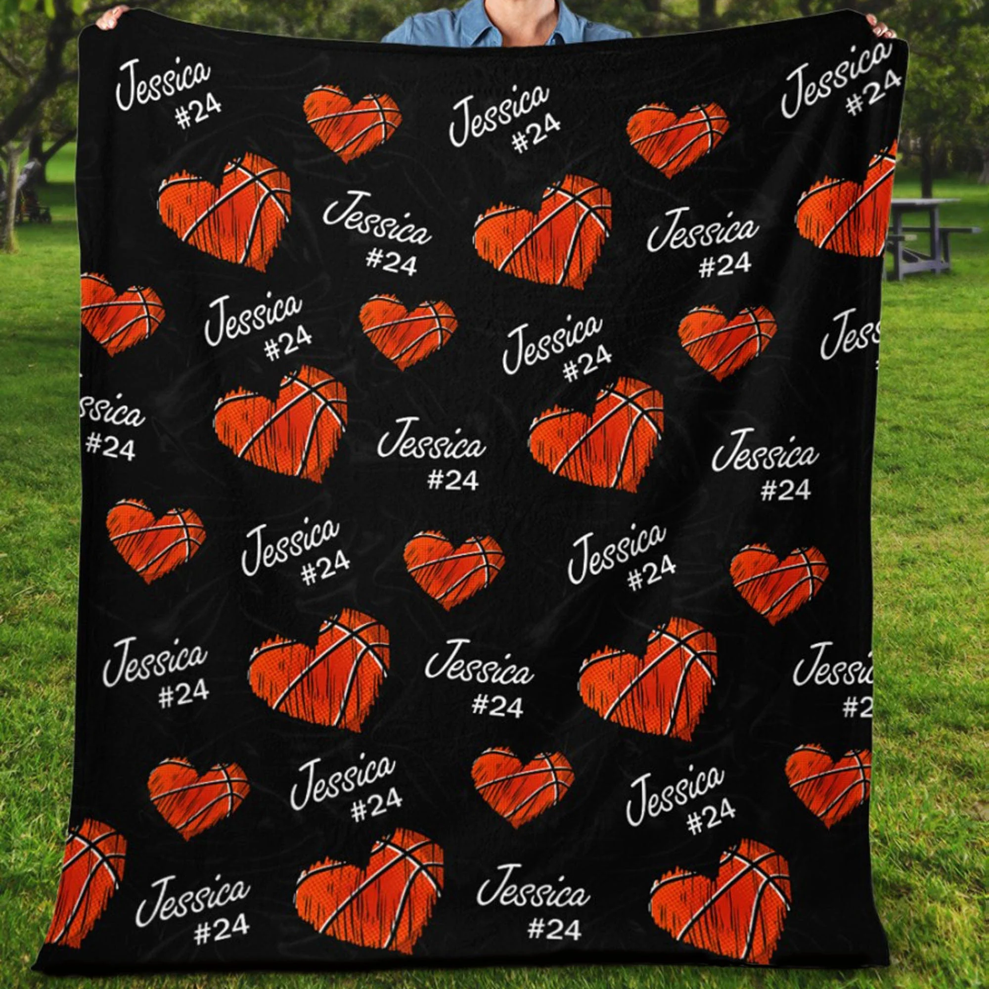 Personalized Custom Basketball Blanket H532 - Image 3
