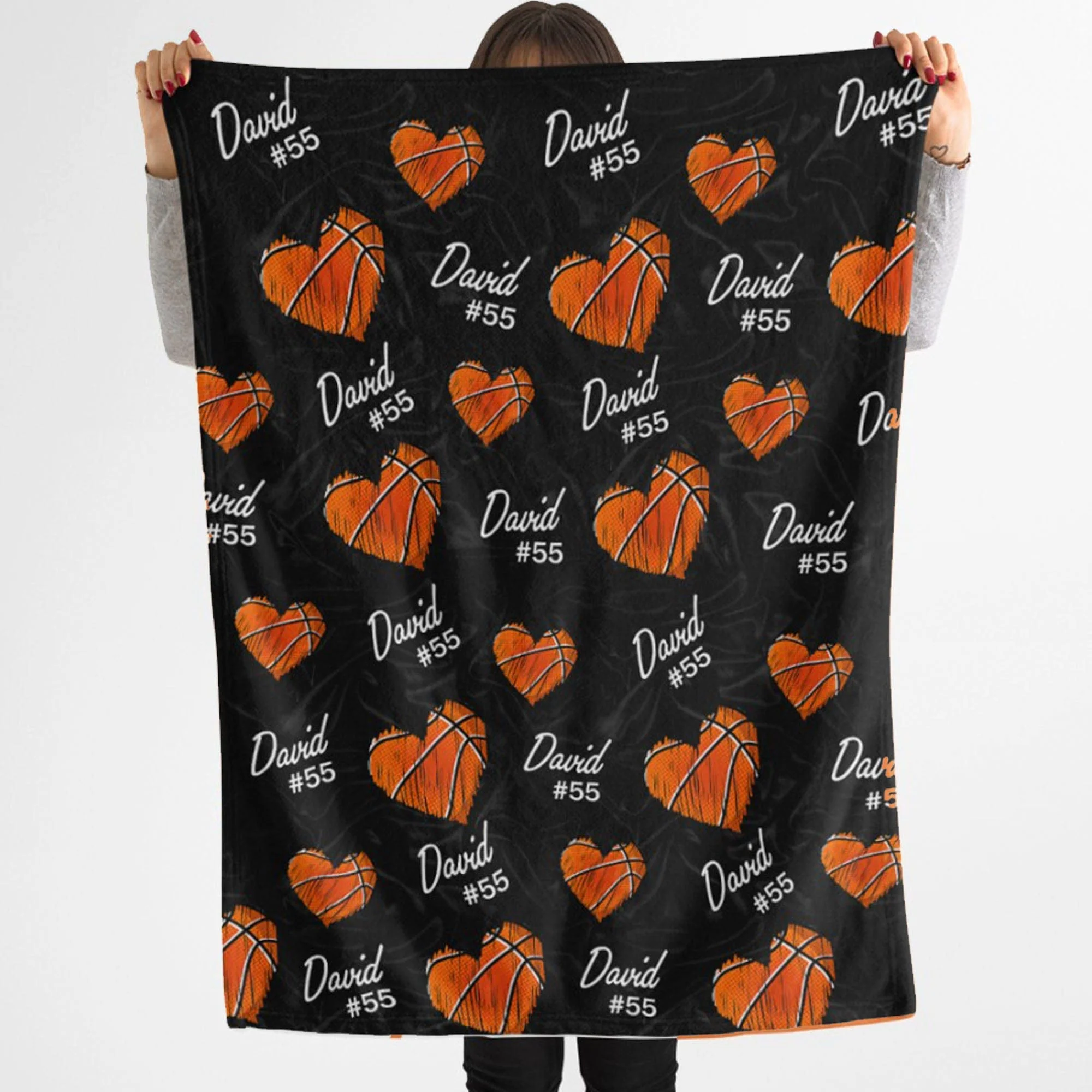 Personalized Custom Basketball Blanket H532 - Image 5