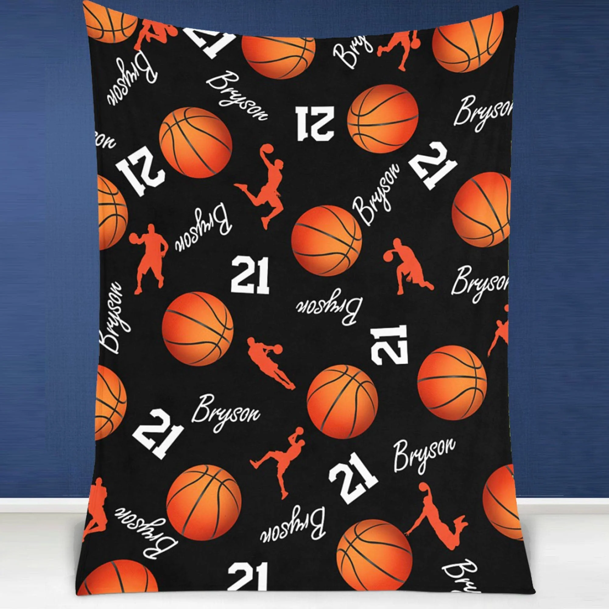 Personalized Custom Basketball Collage Blanket H531 - Image 4