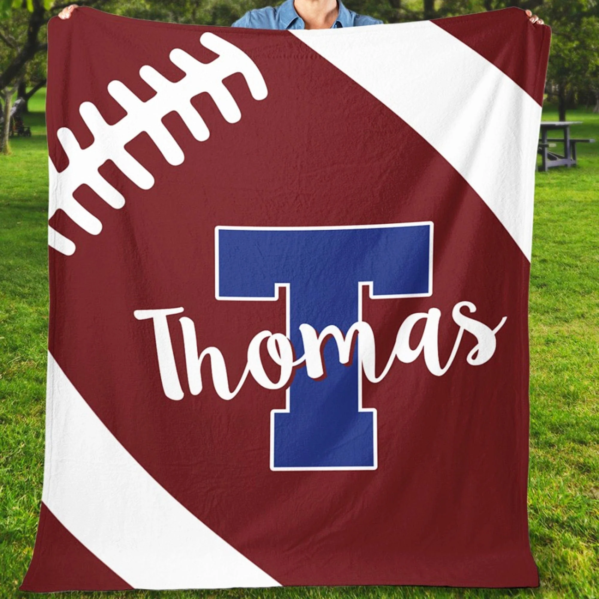 Personalized Custom Football Blanket C530 - Image 3