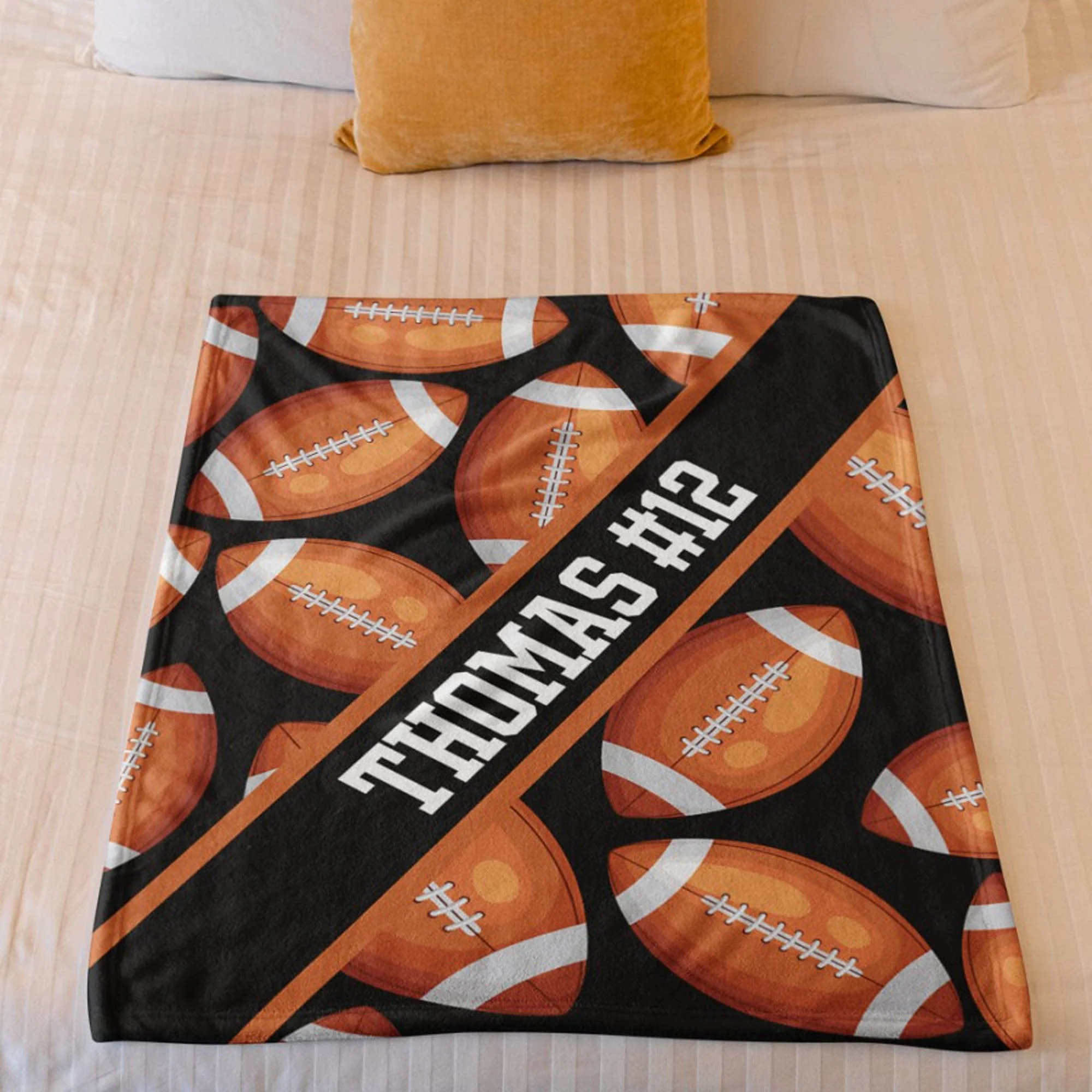 Personalized Custom Football Blanket 900436 - Image 6