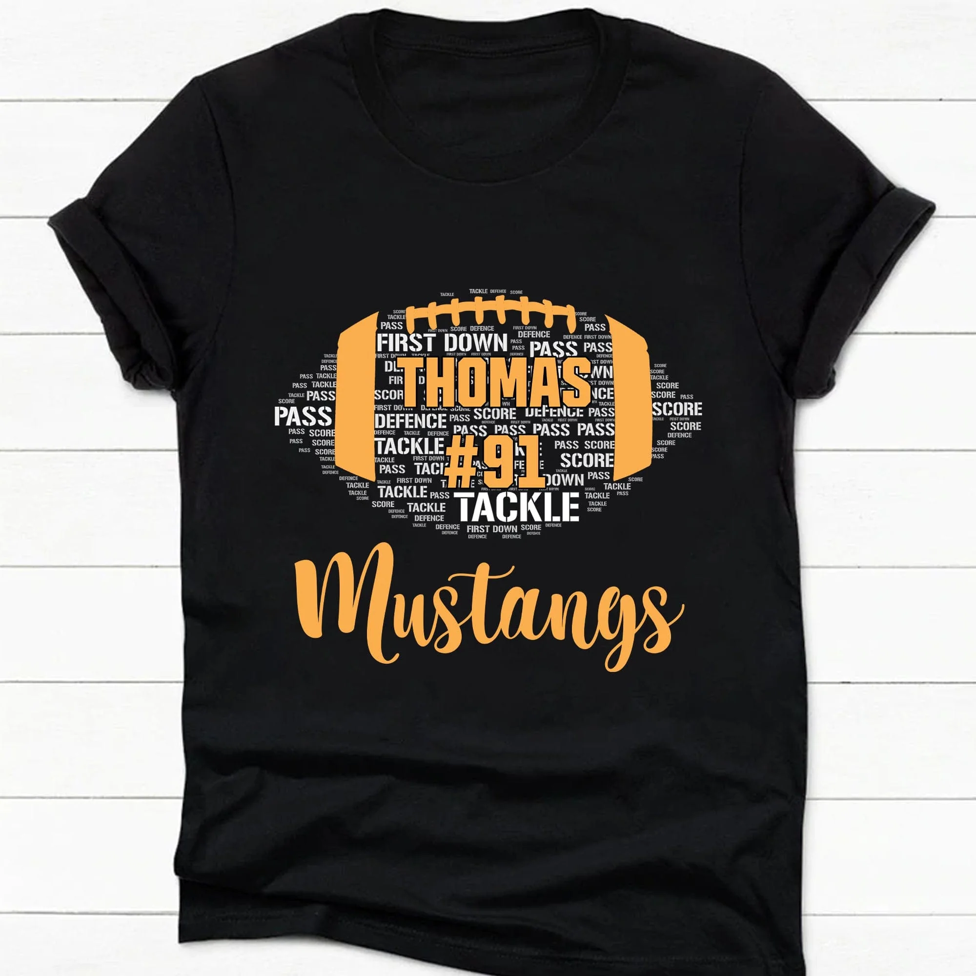 Personalized Custom Football Shirts C491 - Image 3