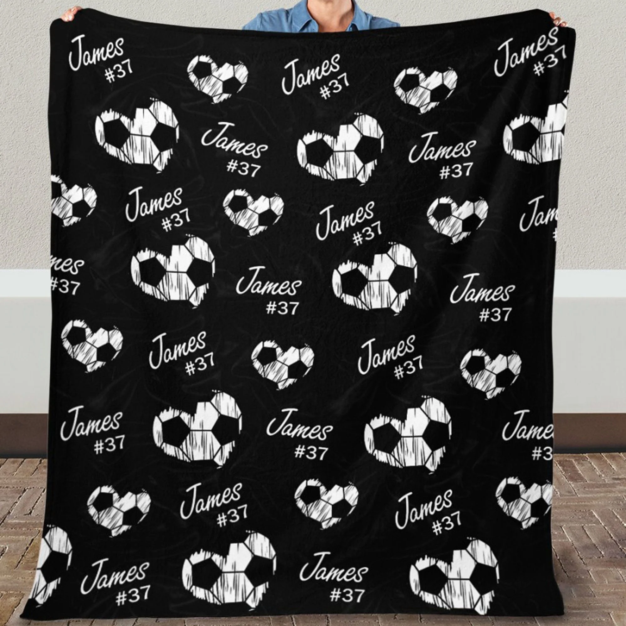 Personalized Custom Soccer Blanket H532 - Image 3
