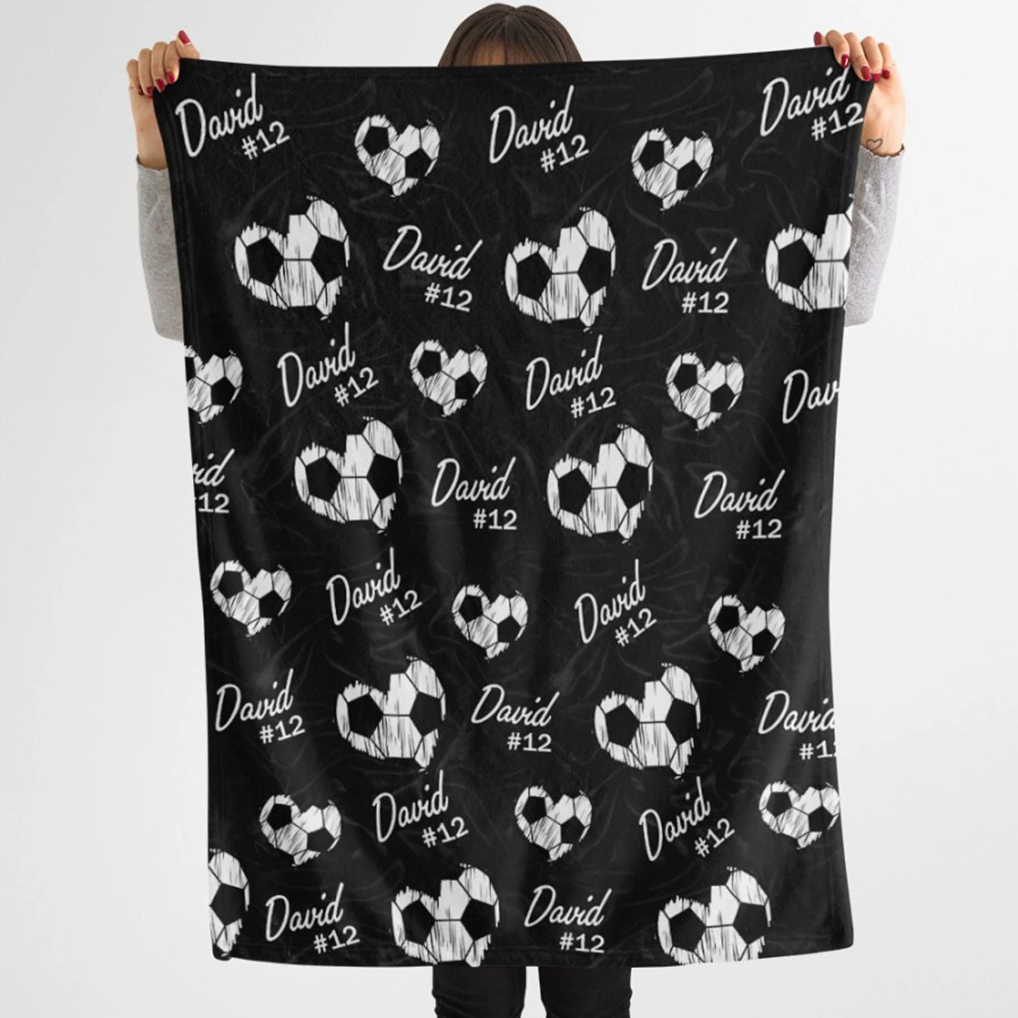 Personalized Custom Soccer Blanket H532 - Image 4