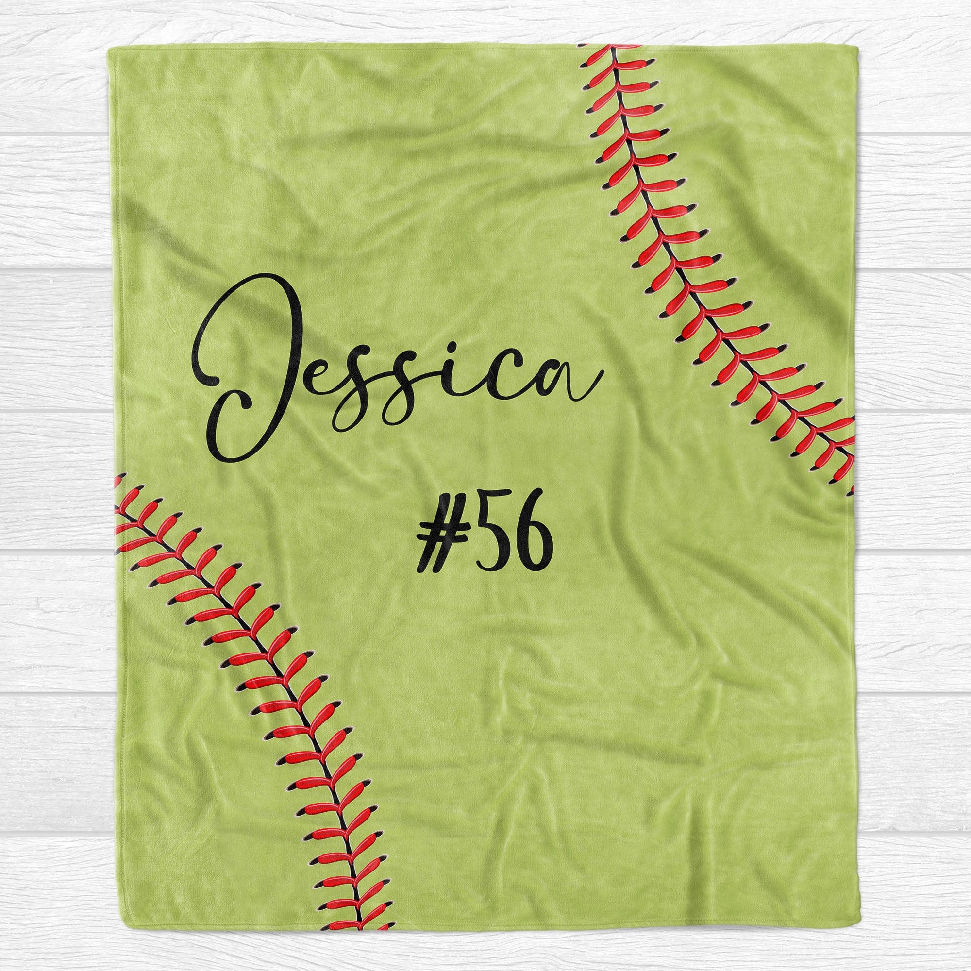 Personalized Custom Softball Blanket C528