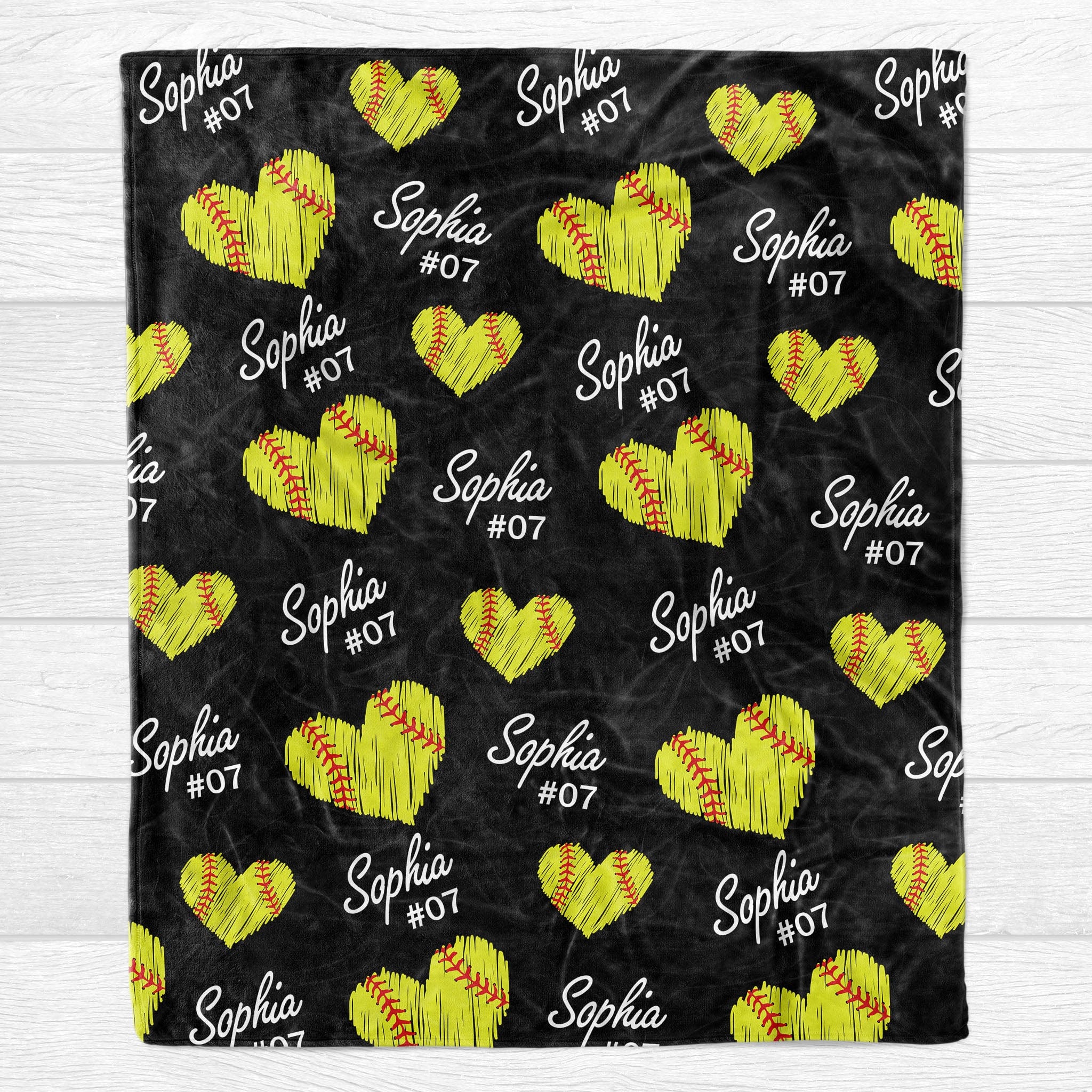 Personalized Custom Softball Blanket H532