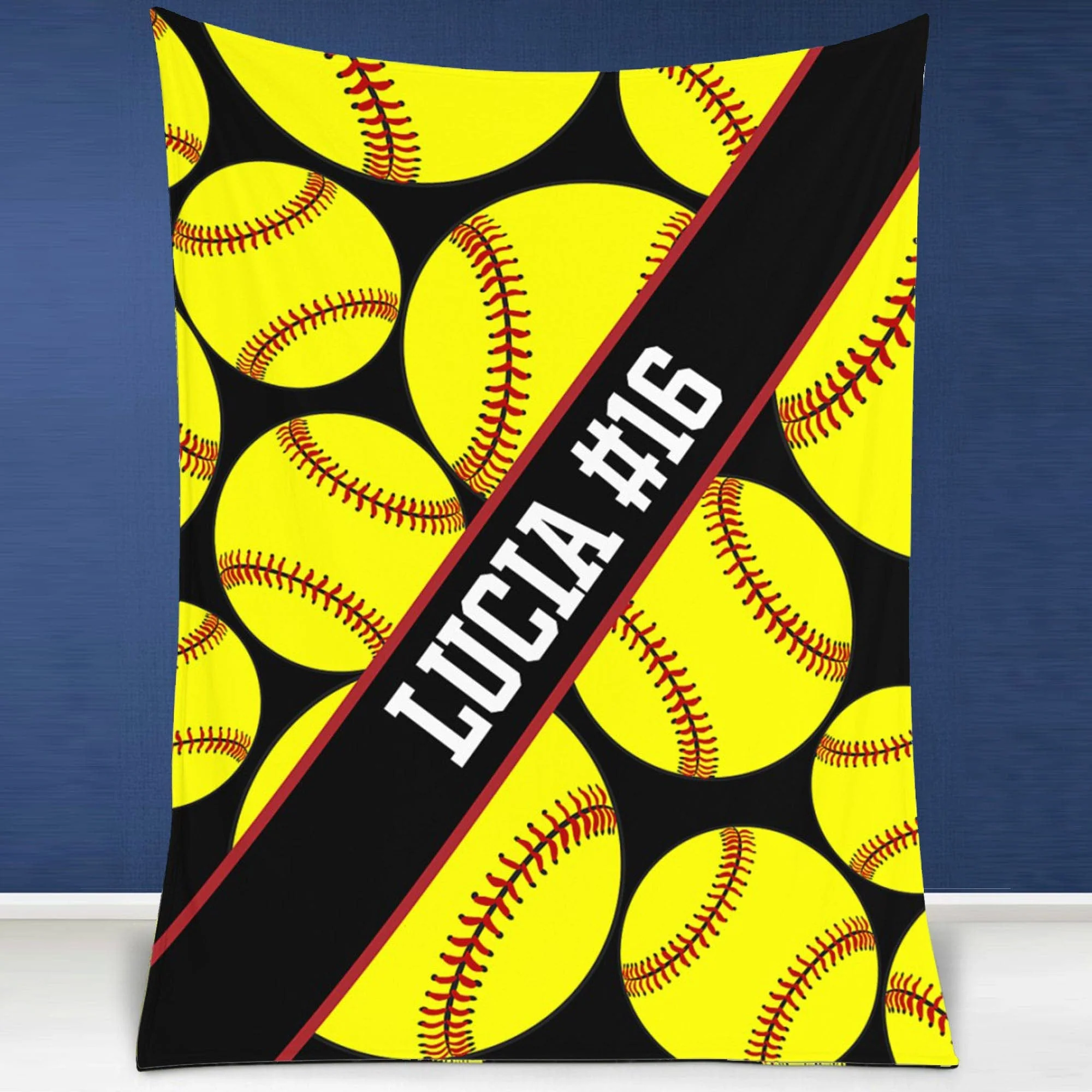 Personalized Custom Softball Blanket H533 - Image 4