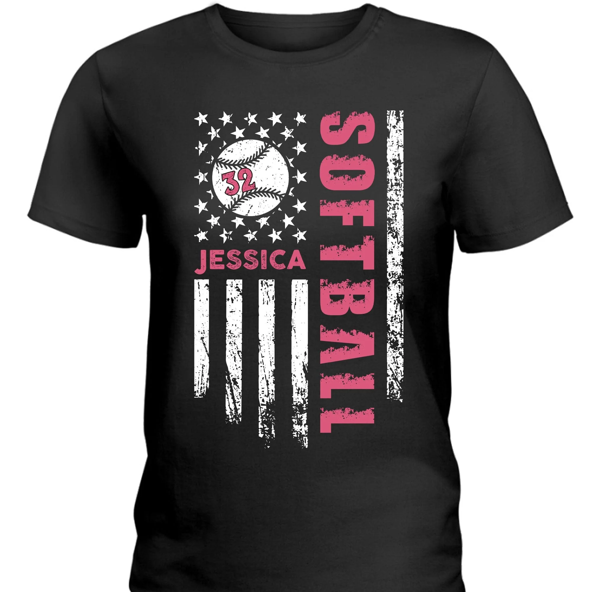 Personalized Custom Softball Shirts C524 - Image 2