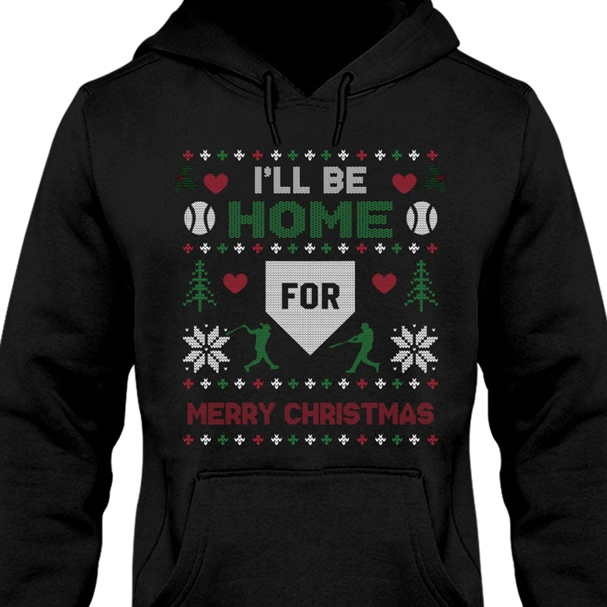 Personalized Custom Be Home Baseball Ugly Christmas Sweatshirt H536 - Image 3