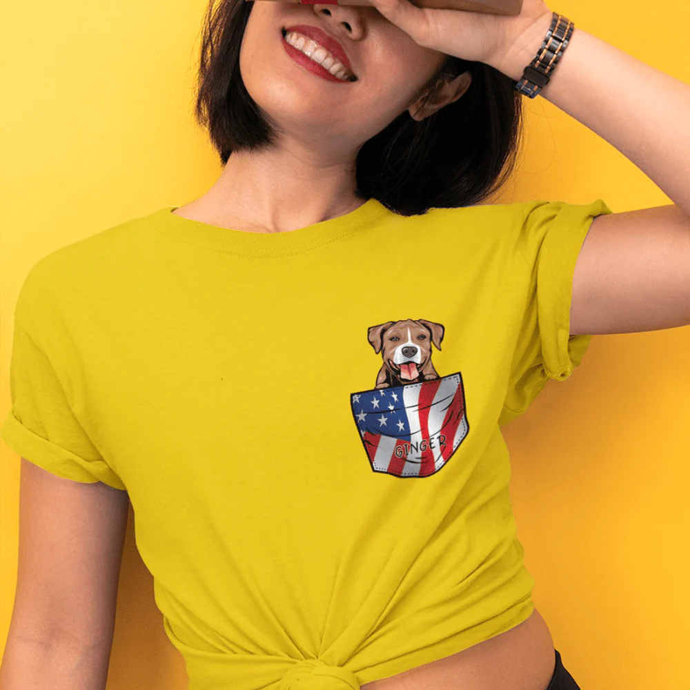 American Pocket Bright Dog Shirt - Image 3