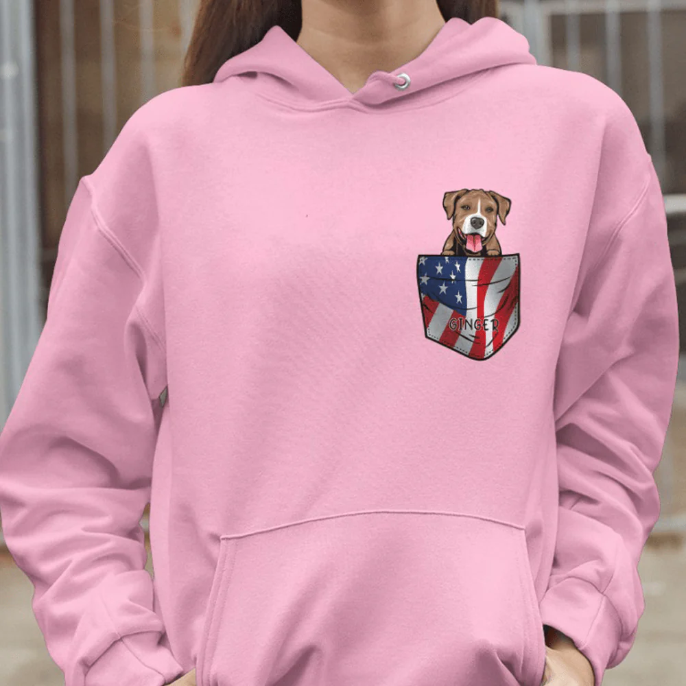 American Pocket Bright Dog Shirt - Image 4