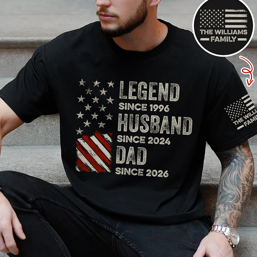 Personalized Family Name Father's Day Gifts, Legend, Husband, Dad And Grandpa Dark Shirt HO82 902708 - Image 6